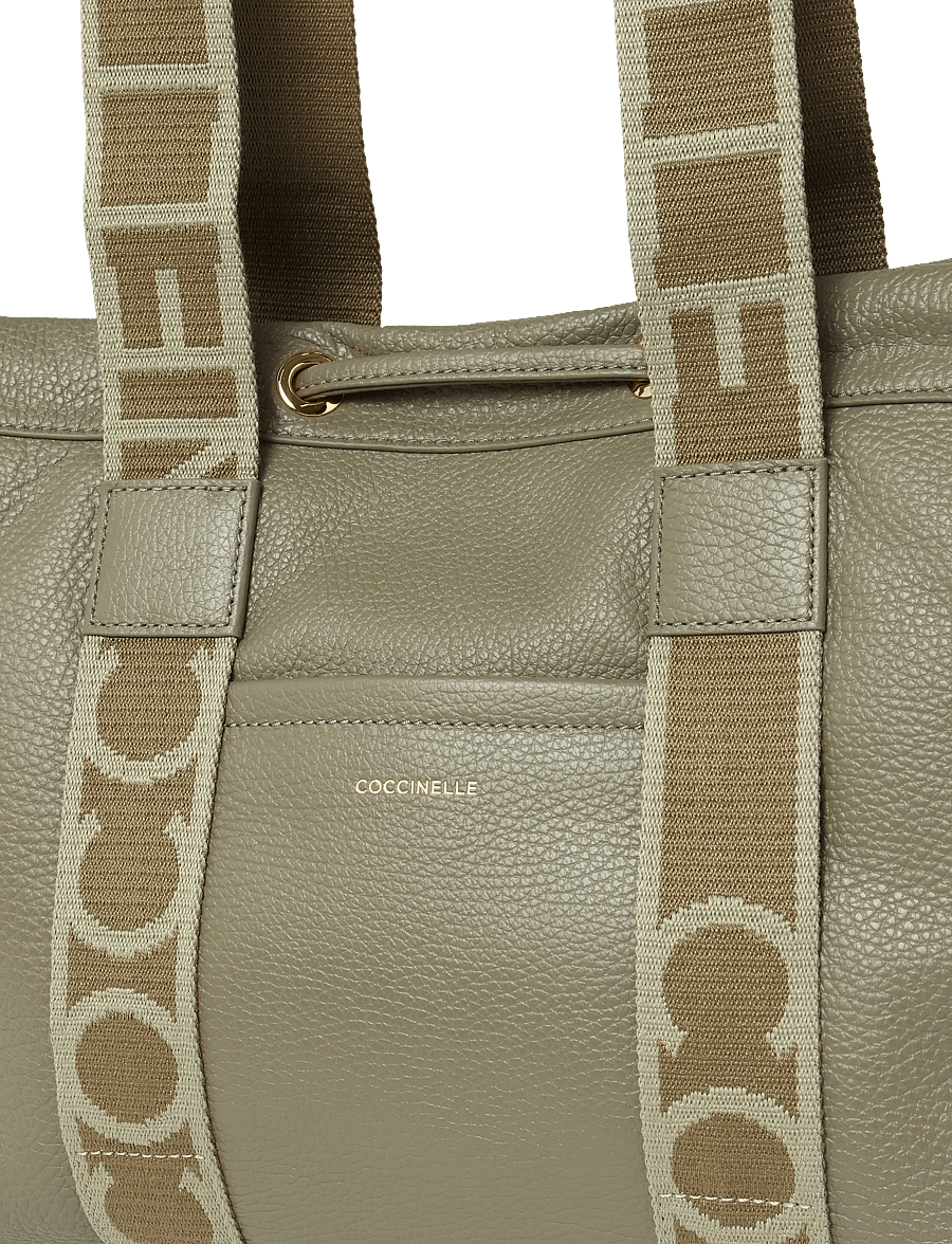 Coccinelle - Monogram Shoulder Bag - handväskor - laurel green - 2
