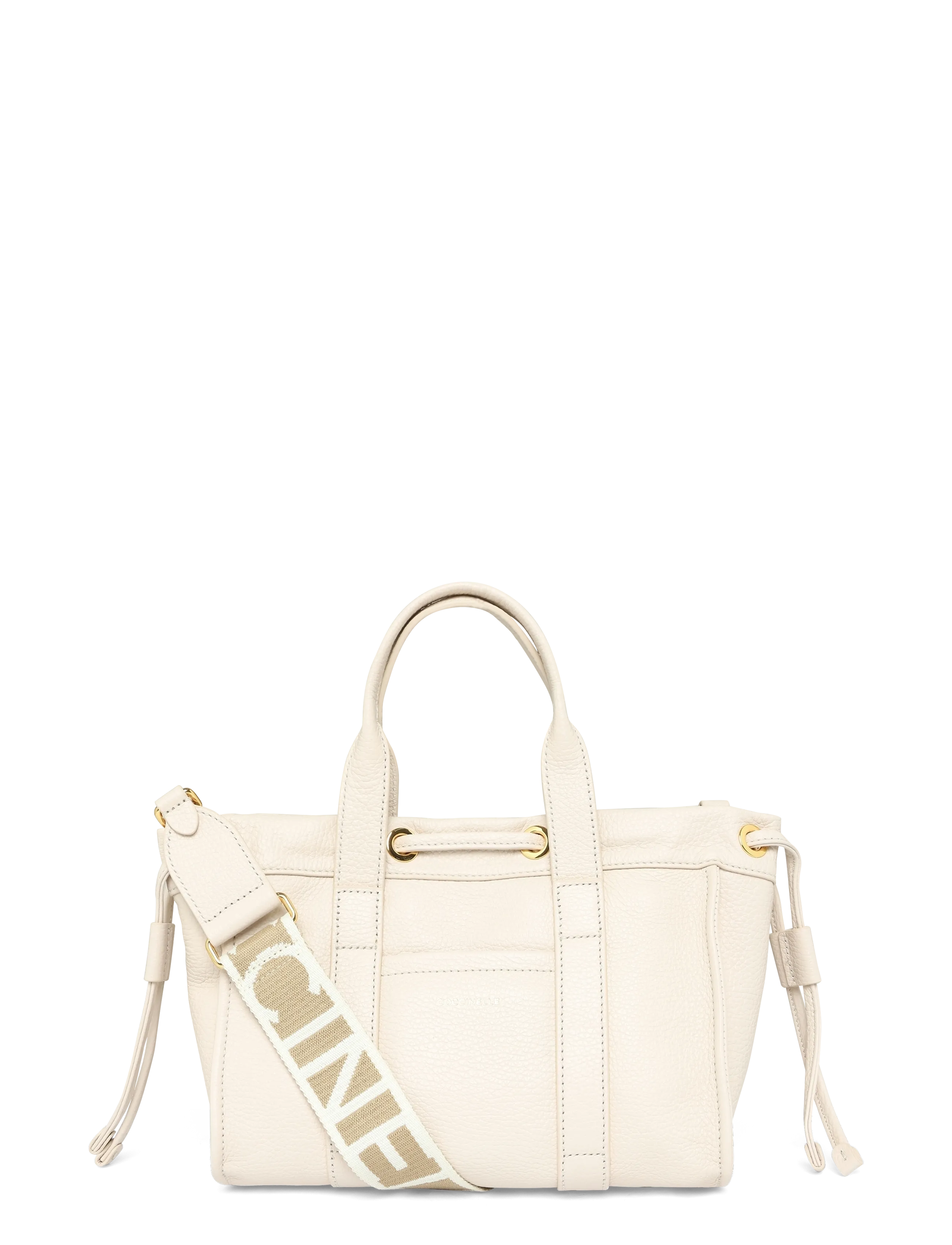 Coccinelle Monogram Shoulder Bag, One Size, Bags, Weiß - Top Handle Frauen
