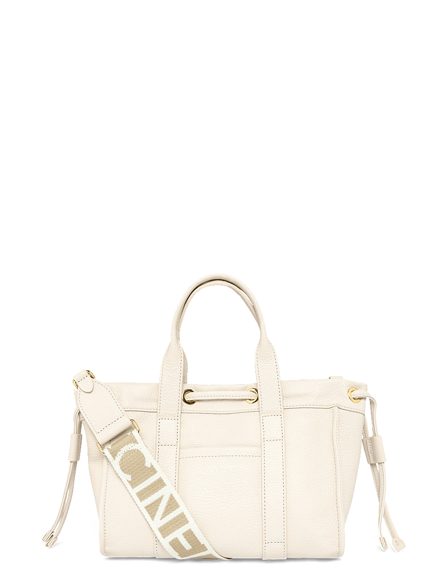 Coccinelle - Monogram Shoulder Bag - konfirmation - lambskin white - 0
