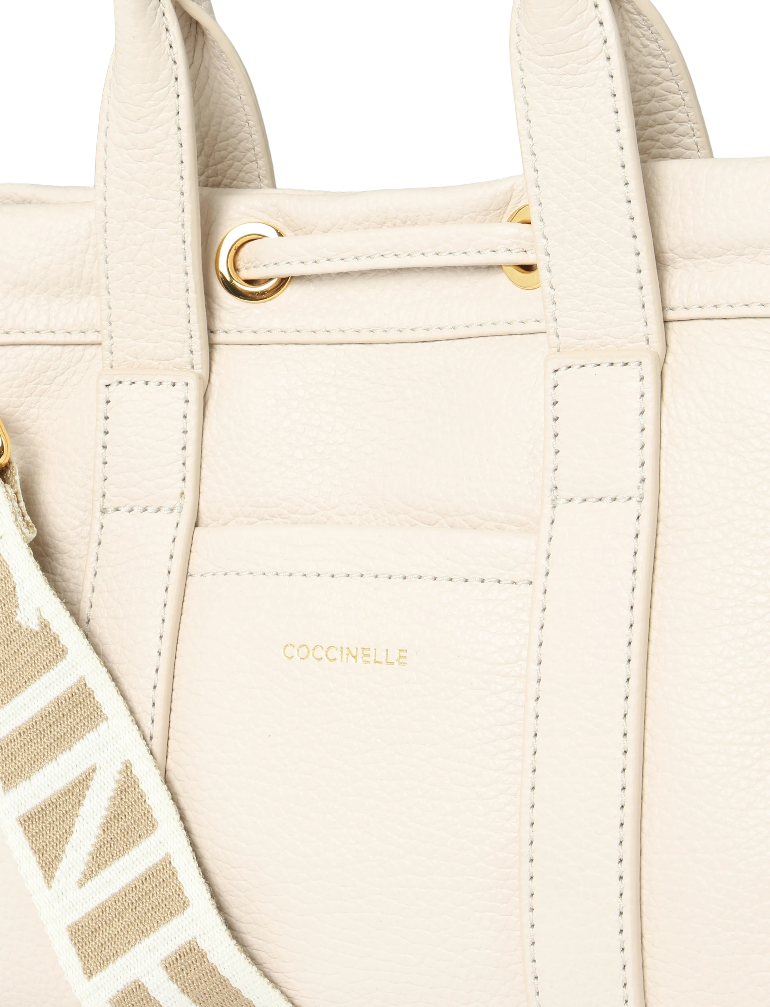 Coccinelle - Monogram Shoulder Bag - lambskin white - 2