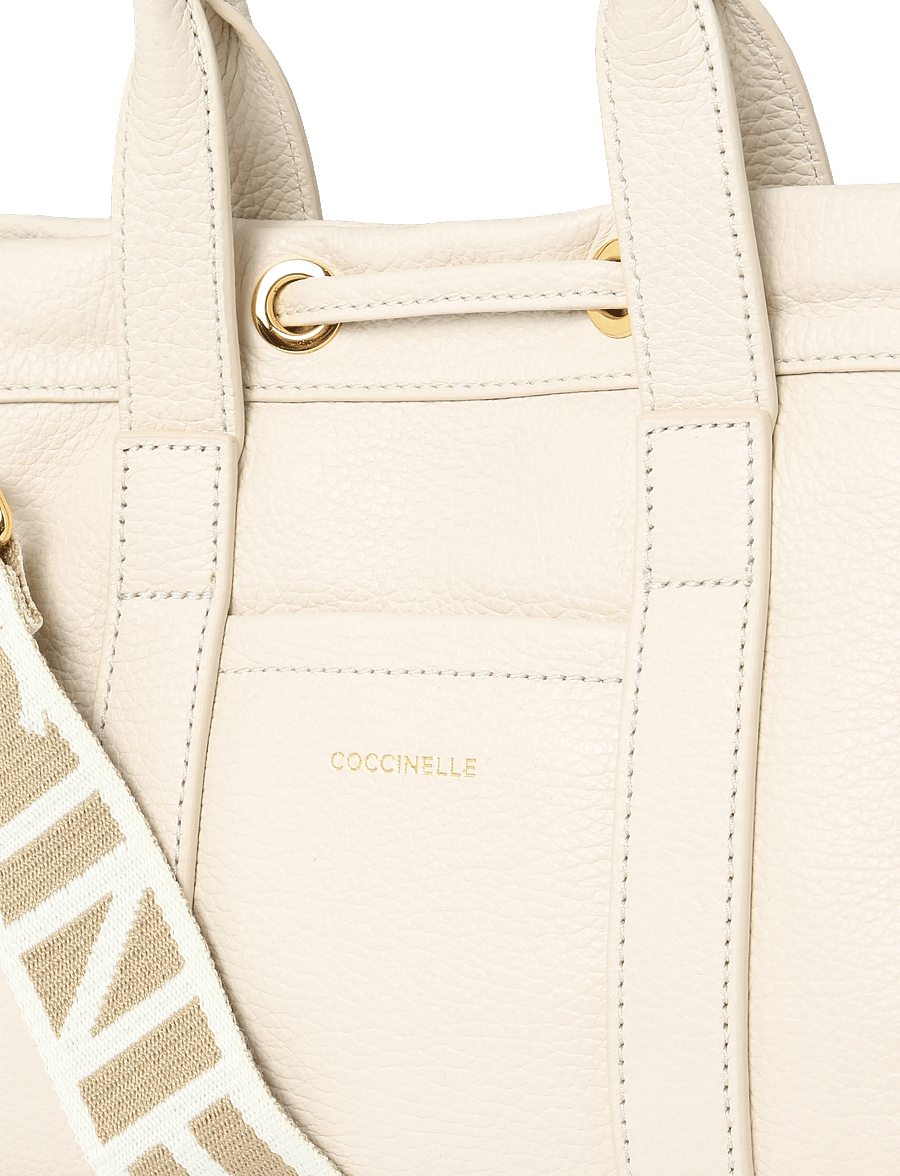 Coccinelle - Monogram Shoulder Bag - konfirmation - lambskin white - 2
