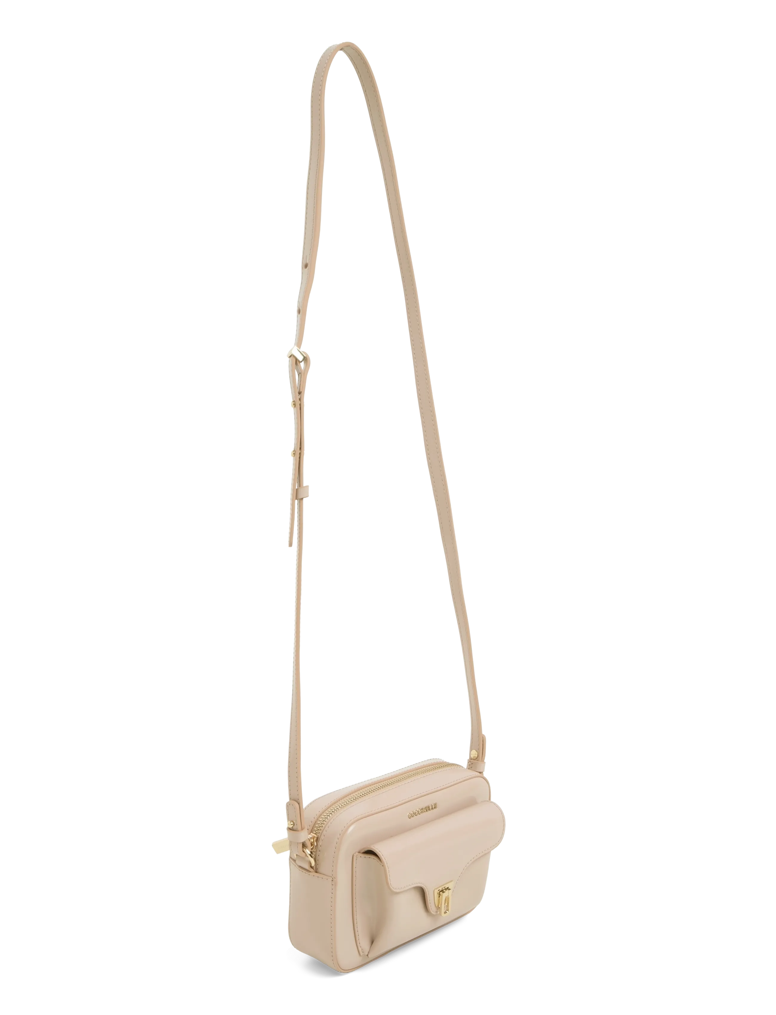 Coccinelle - Beat Shiny Calf Mini Bag - everyday style - rosette - 2