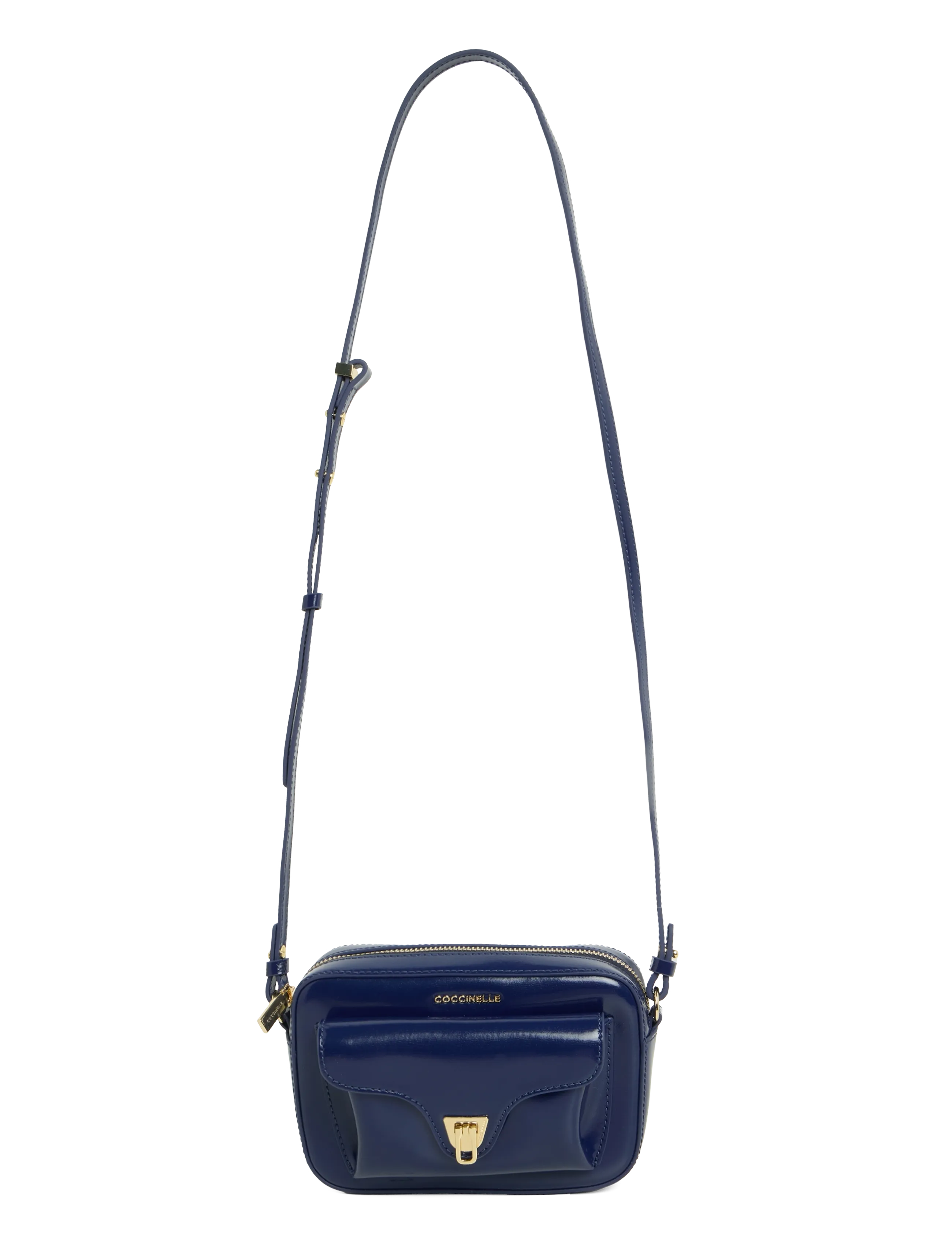 Coccinelle Beat Shiny Calf Mini Bag, One Size, Bags, Blau - Small Shoulder Bags-crossbody Frauen