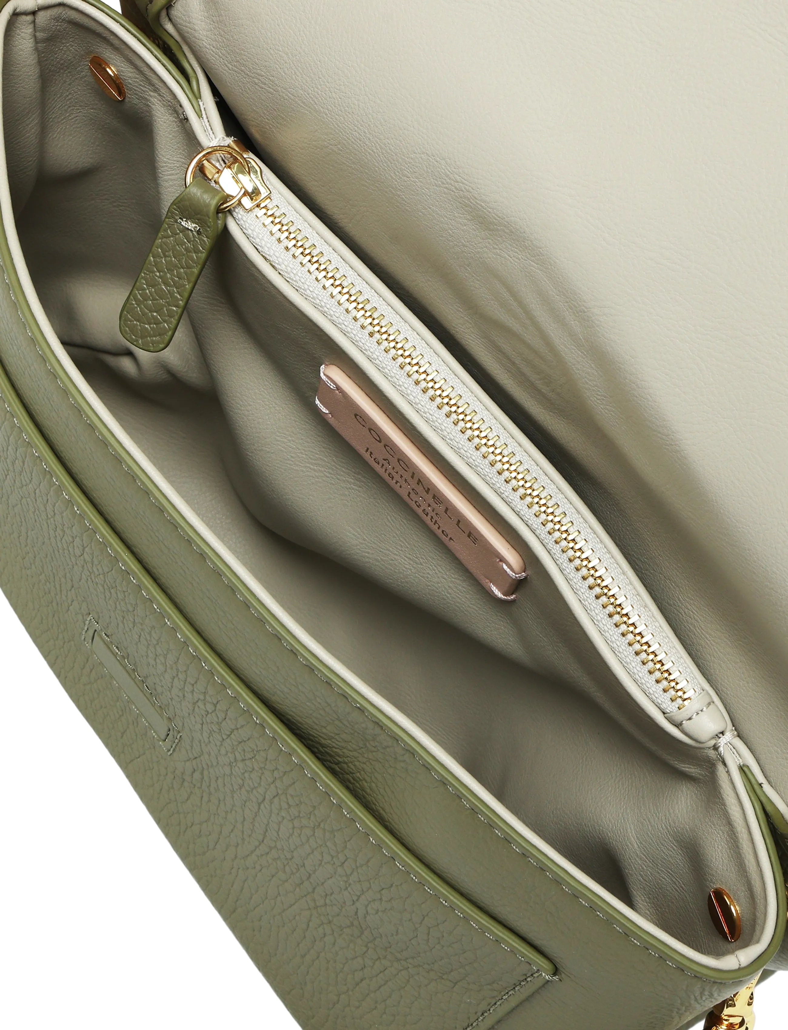 Coccinelle - Dorian Shoulder Bag - everyday style - laurel green - 3