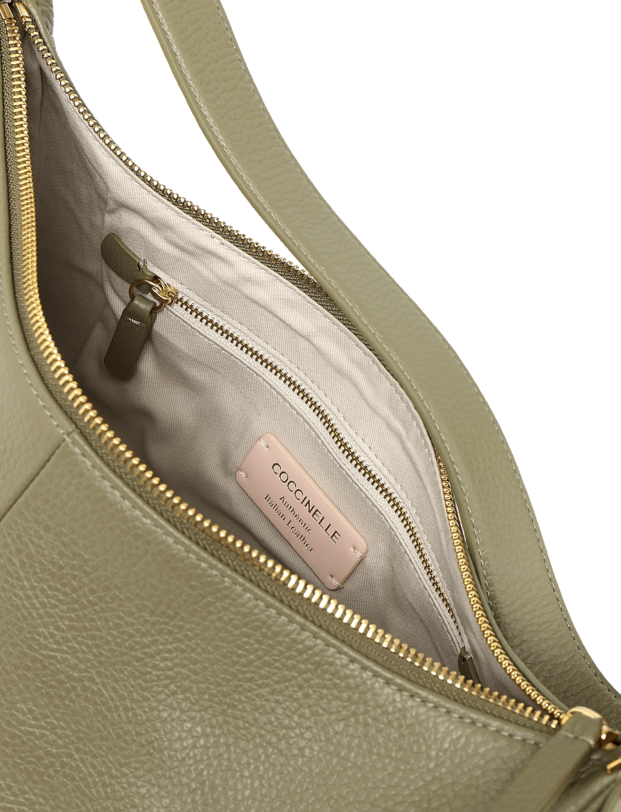 Coccinelle - Campus Large Shoulder Bag - axelremsväskor - laurel green - 3