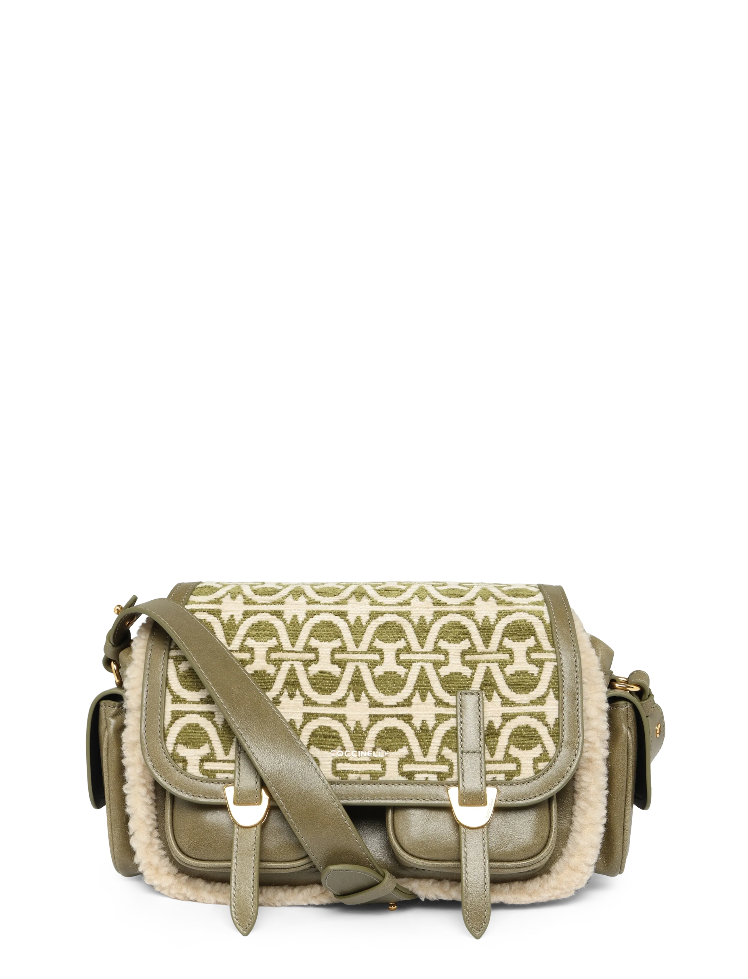 Coccinelle Whisper Small Shoulder Bag, One Size, Bags, Khakigrün - Bags-crossbody Frauen