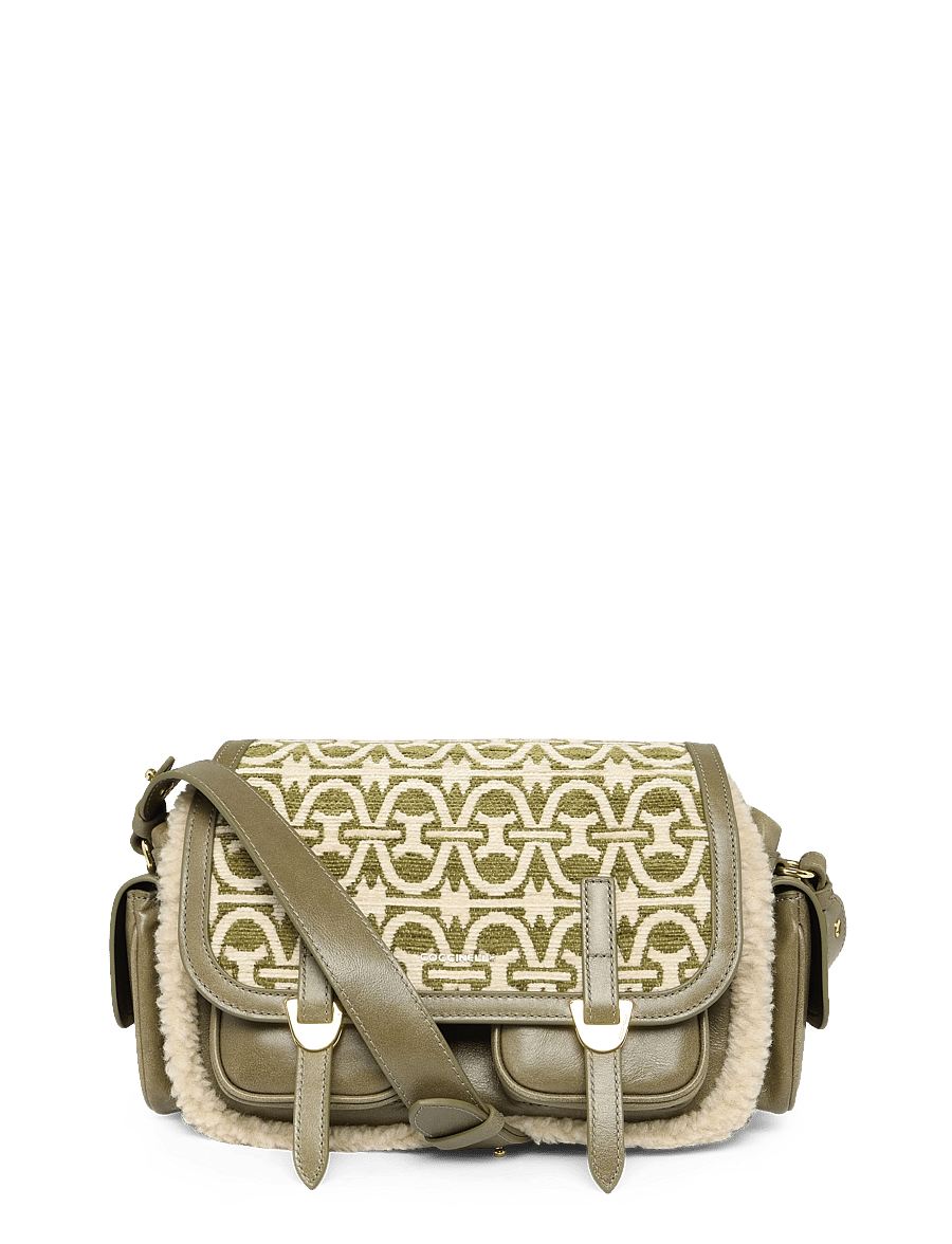 Coccinelle - Whisper Small Shoulder Bag - crossbody bags - nat/mul.lau/lau - 0