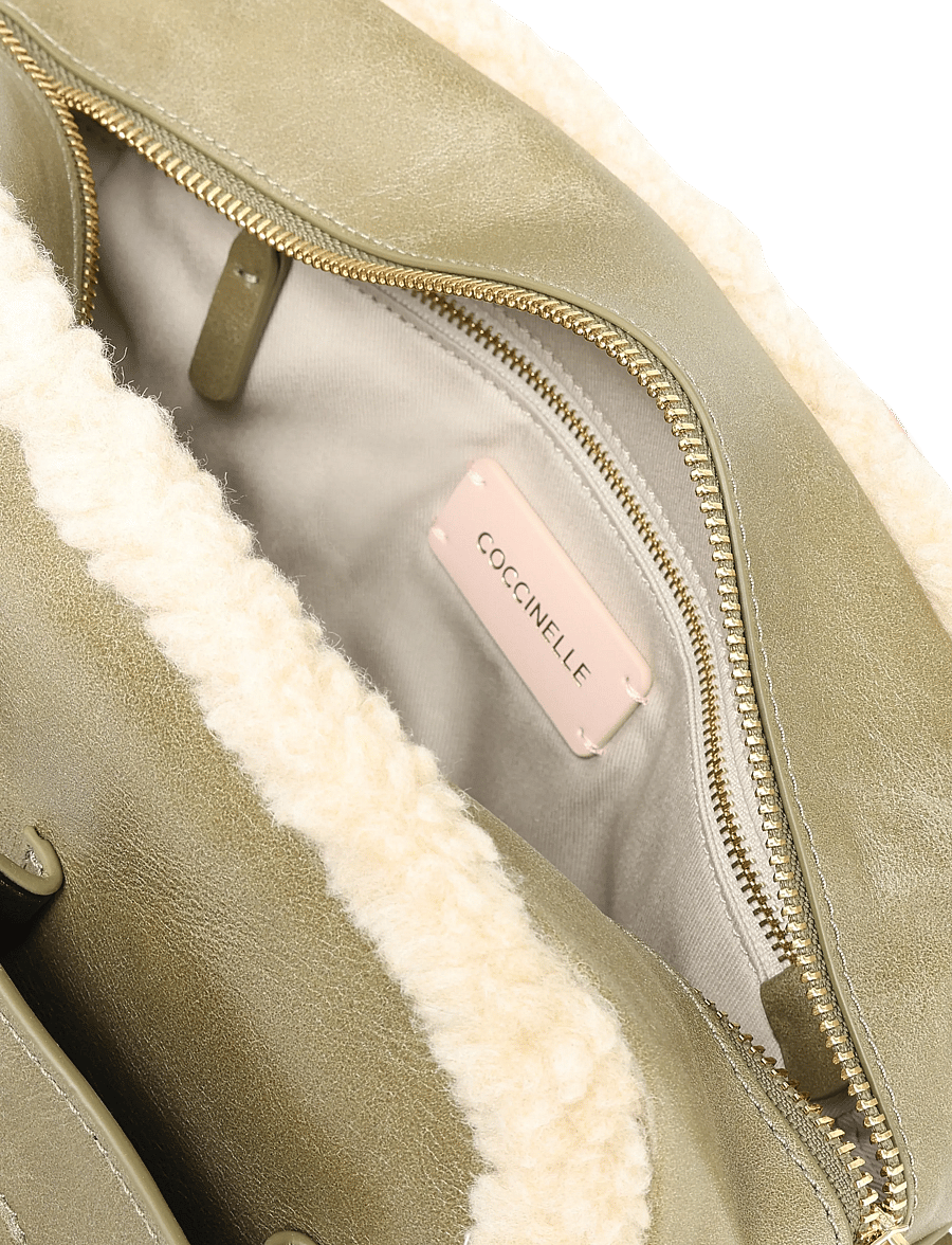 Coccinelle - Whisper Small Shoulder Bag - crossbody bags - nat/mul.lau/lau - 3