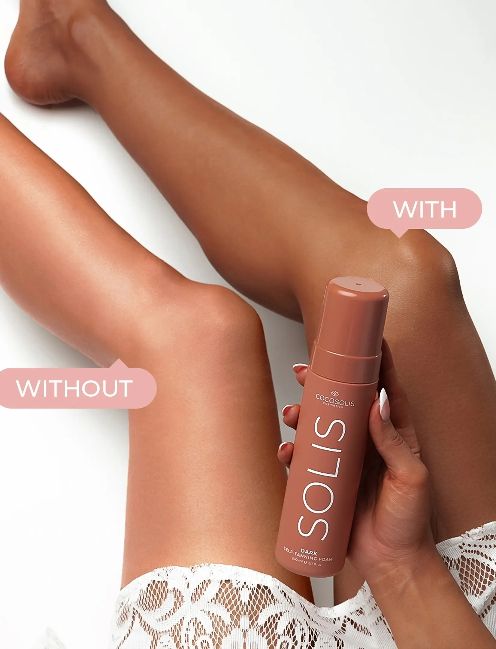 Cocosolis Solis Self-Tanning Foam, 200 ml, Brown, Selvbruner > Mousse, Dame