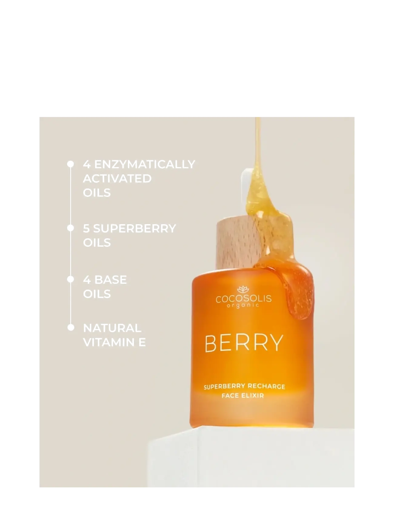 Cocosolis - BERRY Superberry Recharge Face Elixir - ansiktsolja - no color - 3