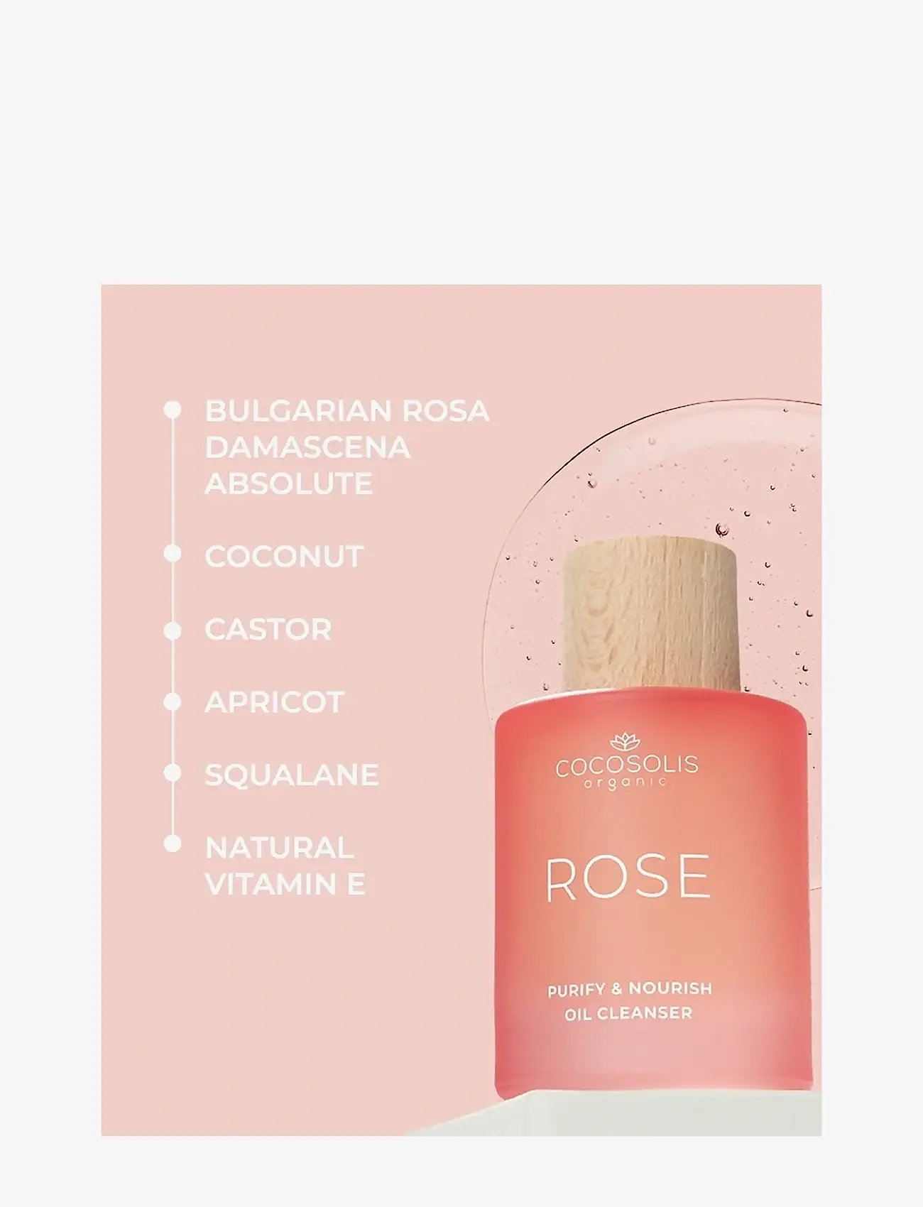 Cocosolis - ROSE Purify & Nourish Oil Cleanser - cleansing oil - no color - 4