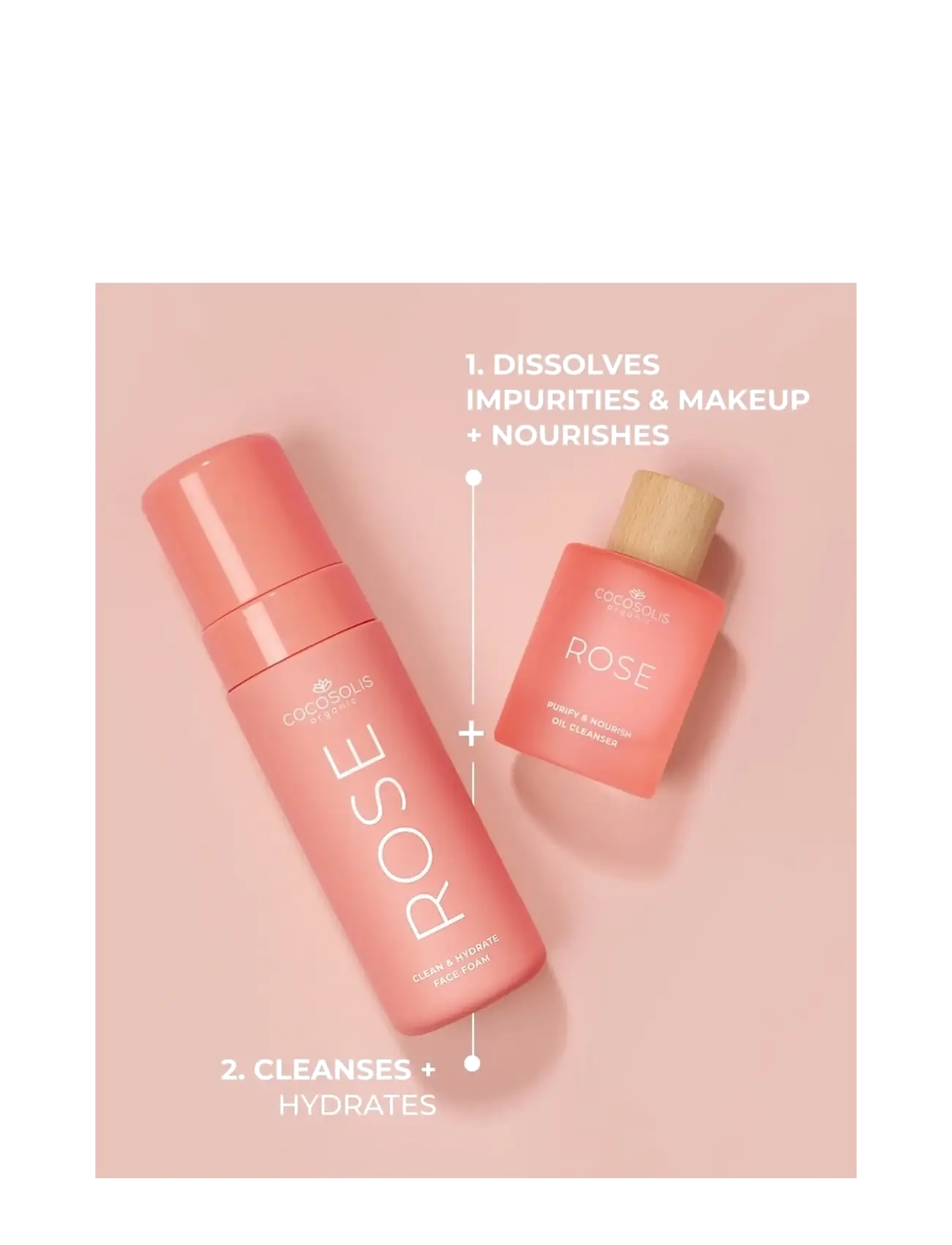 Cocosolis - ROSE Purify & Nourish Oil Cleanser - rengöringsolja - no color - 5