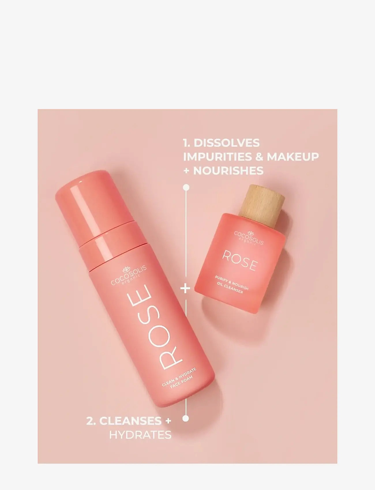 Cocosolis - ROSE Clean & Hydrate Face Foam - foaming cleanser - no color - 5