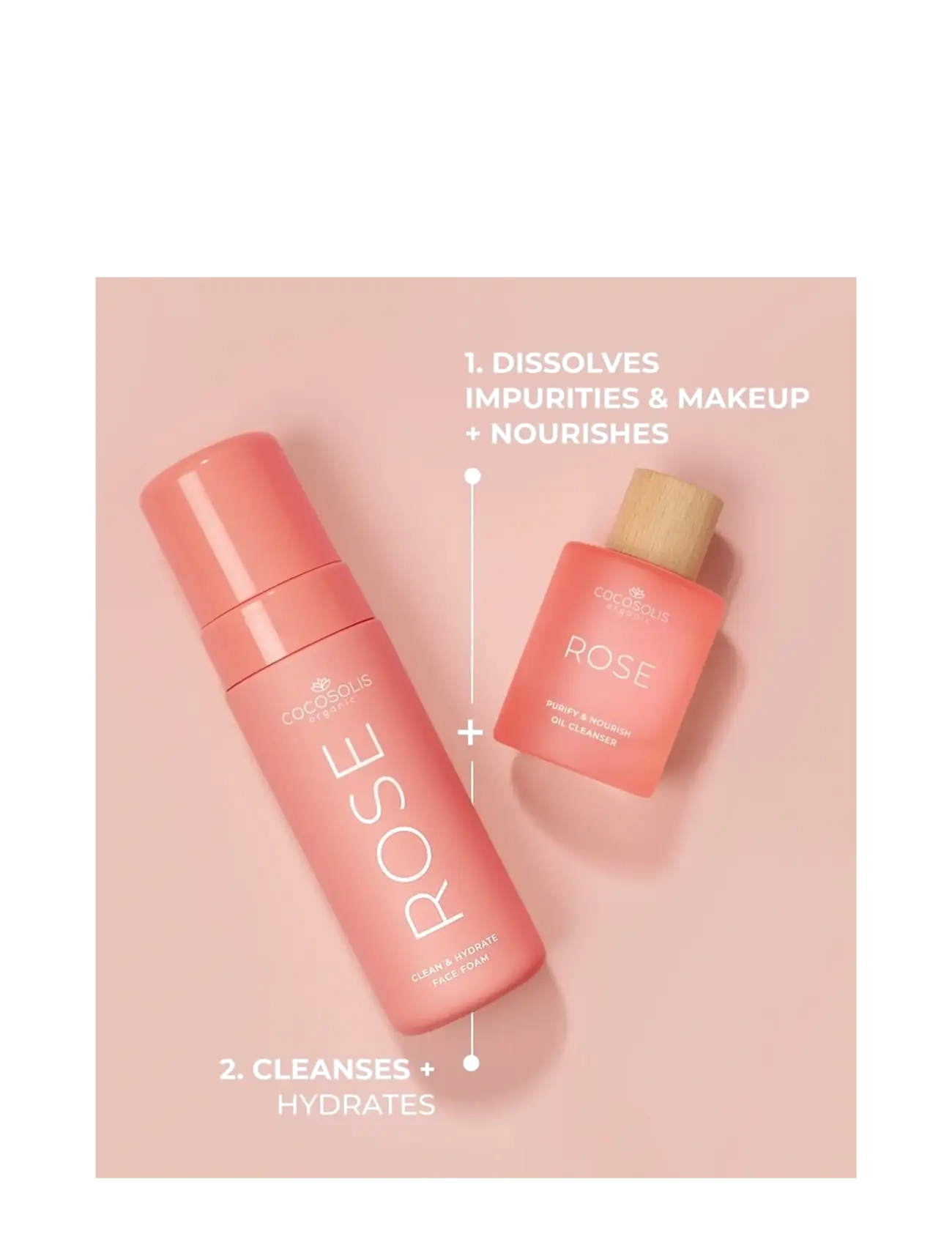 Cocosolis - ROSE Clean & Hydrate Face Foam - foaming cleanser - no color - 5