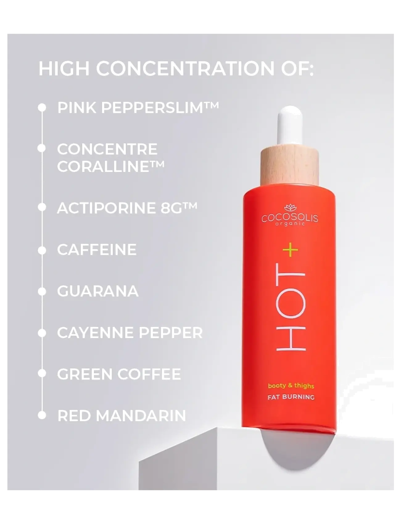 Cocosolis - HOT+ Fat-burning Serum - kropsolier - no color - 3