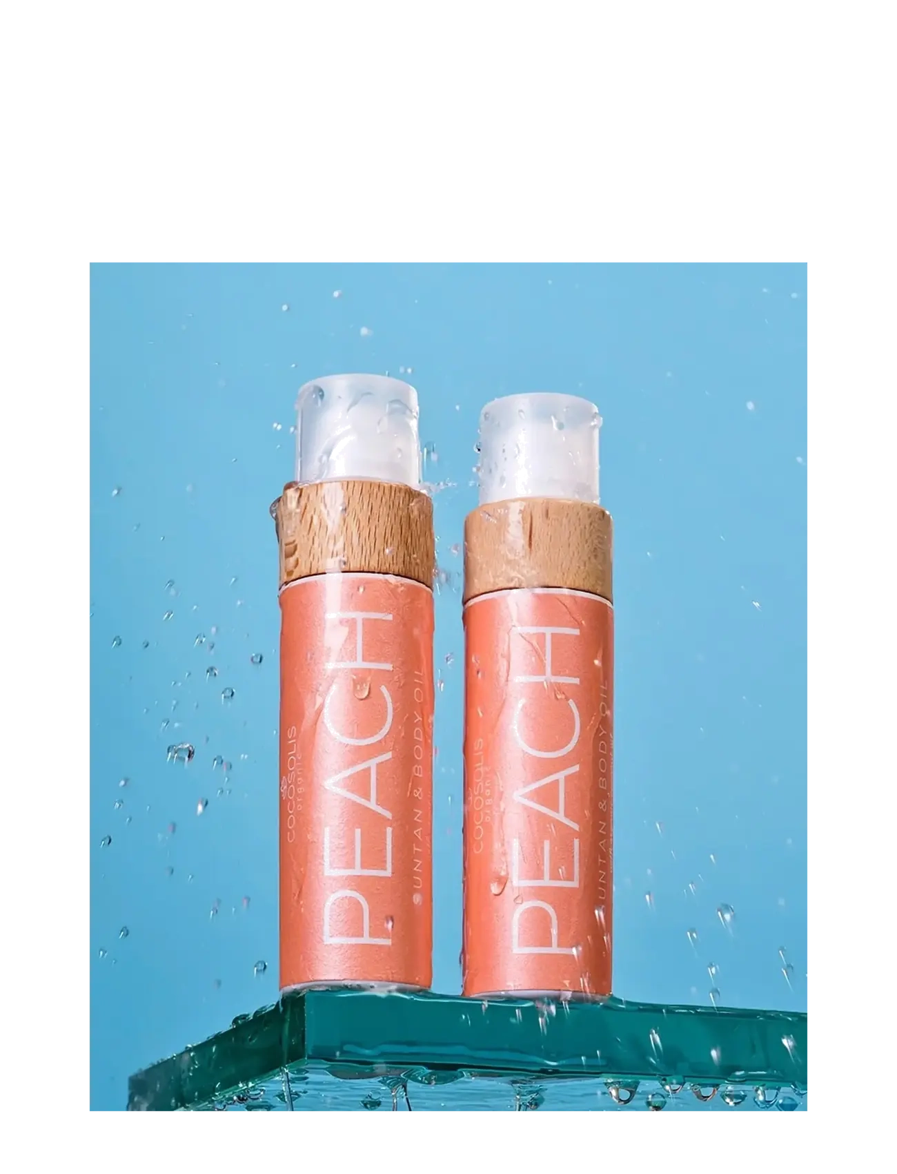 Cocosolis - PEACH Suntan & Body Oil - matkakoot ja -pakkaukset - no color - 5