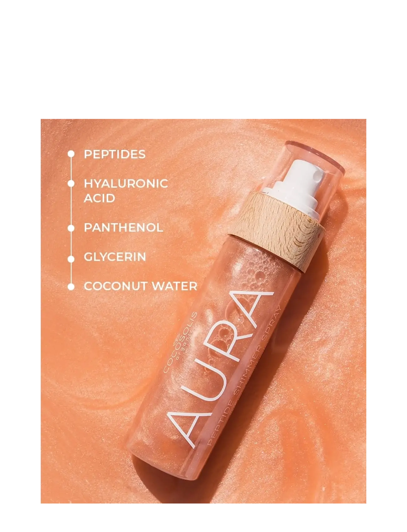 Cocosolis - AURA Peptide Shimmer Spray - festtøj til outletpriser - no color - 4
