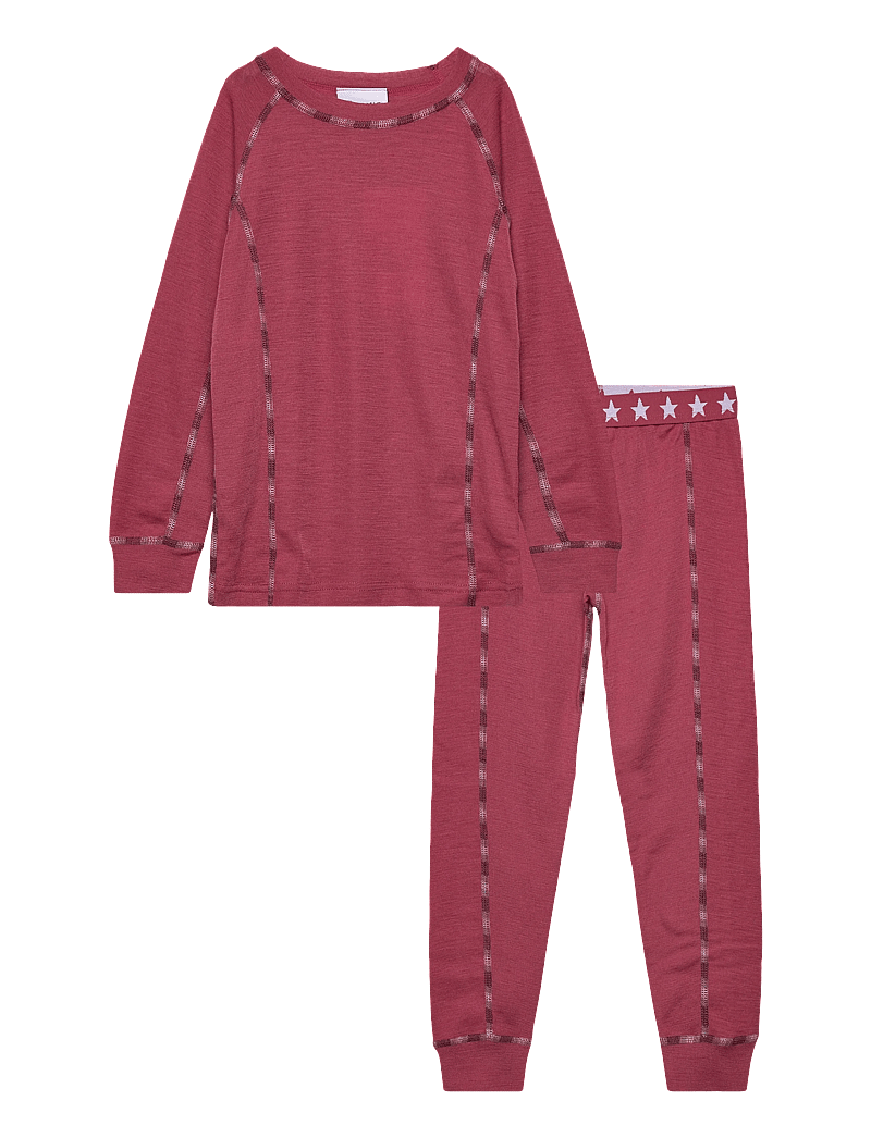 COLD - Stars Merino Wool Set - 2-osalised komplektid - dark coral - 0