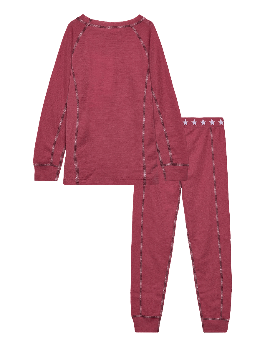 COLD - Stars Merino Wool Set - 2-osalised komplektid - dark coral - 1
