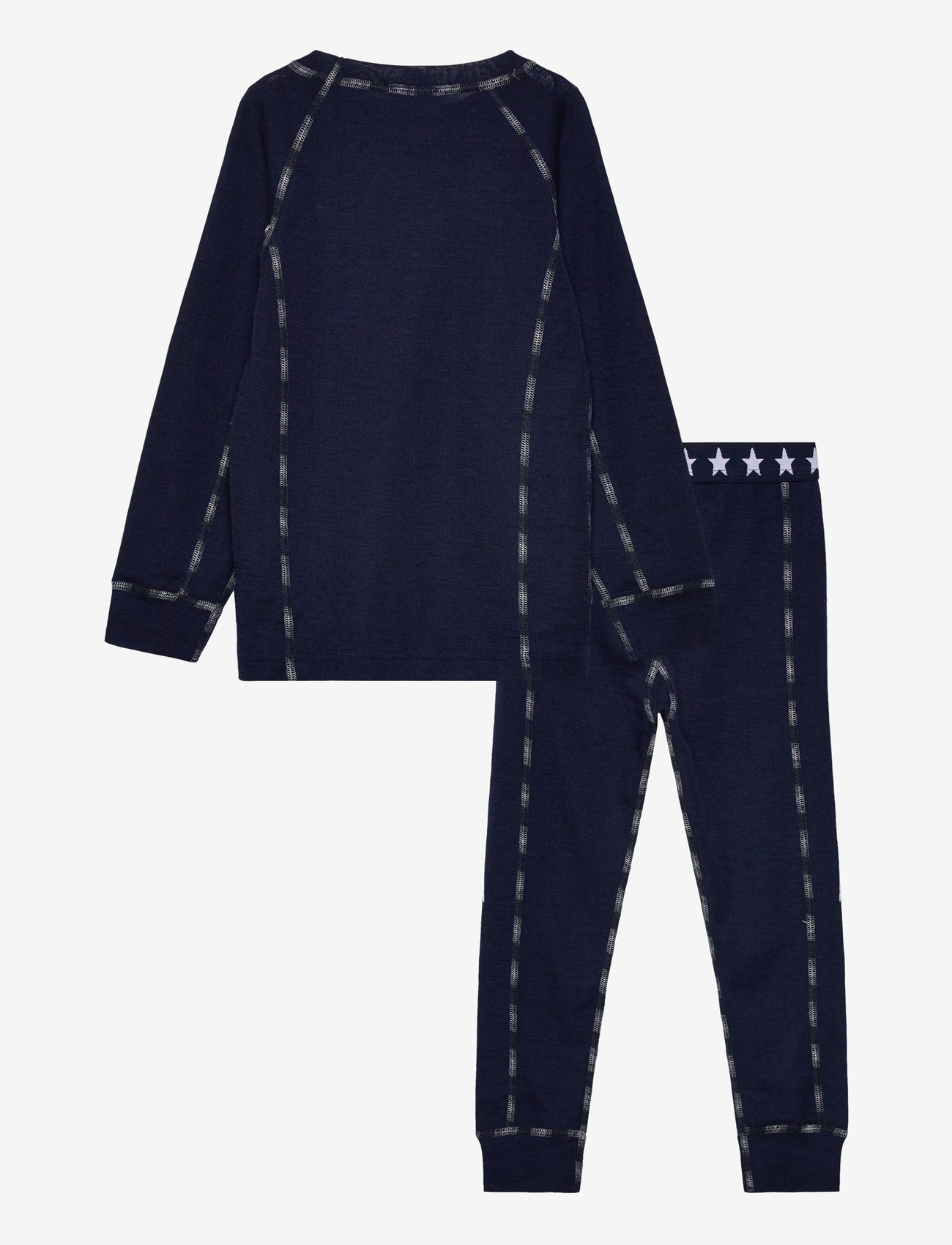 COLD - Stars Merino Wool Set - matchende sæt - marine - 1
