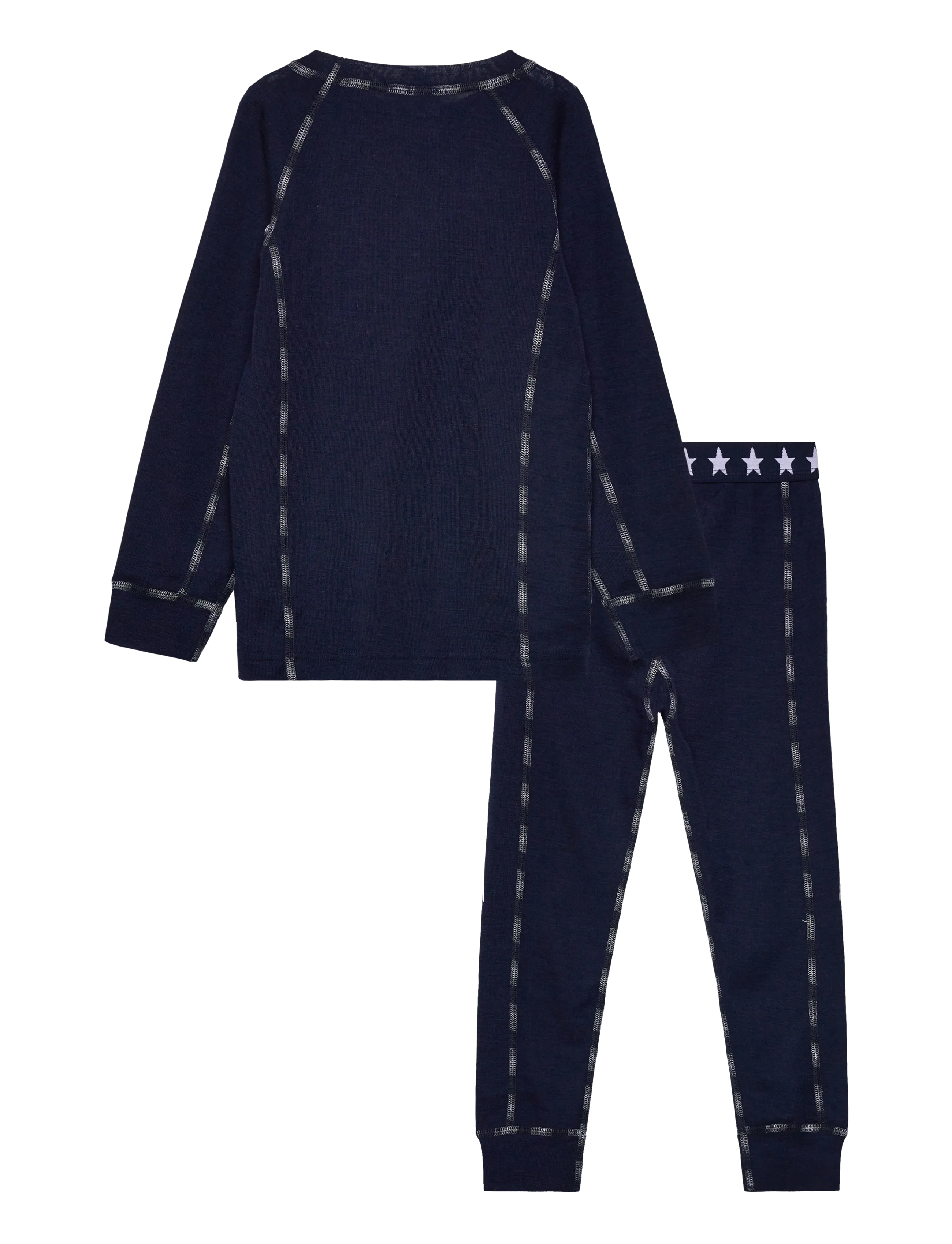 COLD - Stars Merino Wool Set - sæt med langærmet t-shirt - marine - 1