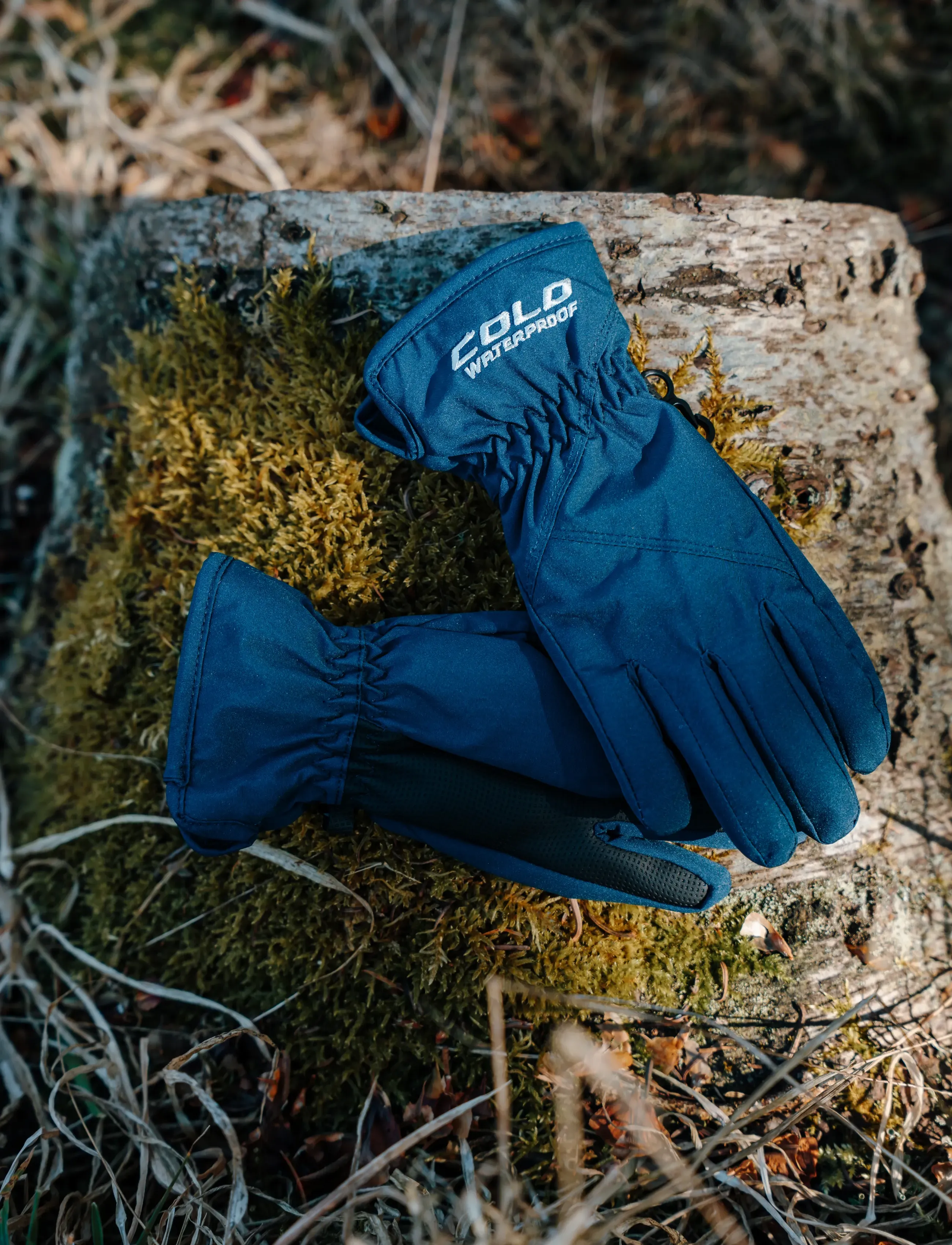 COLD Softshell Gloves Jr., Kinder, Kinder Wasserdichte Softshell Handschuhe, Marineblau, Gr.4-5