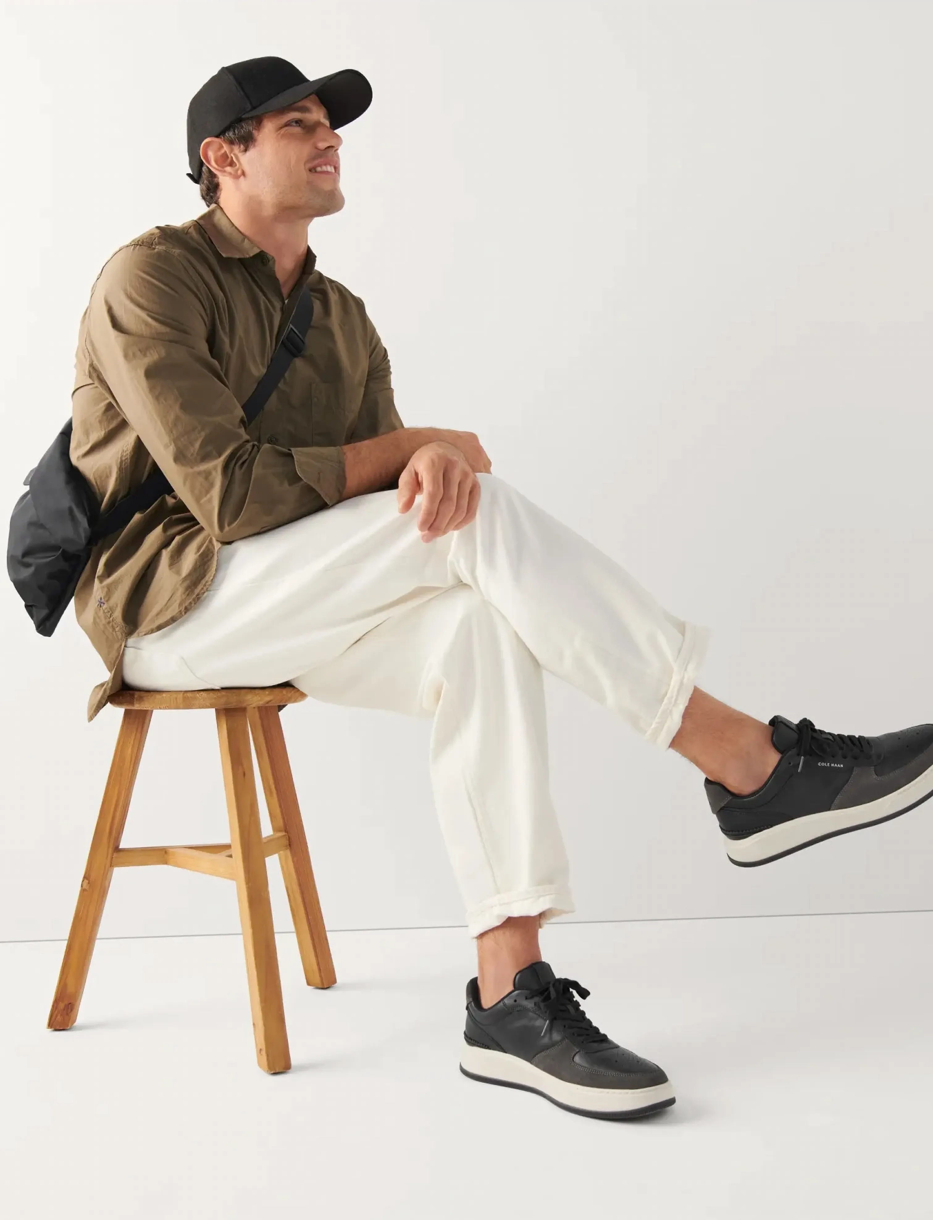 Cole Haan GRANDPRO CROSSOVER SNEAKER - Shoppa efter tillfälle - BLACK/DARK PAVEMENT/IVORY / black