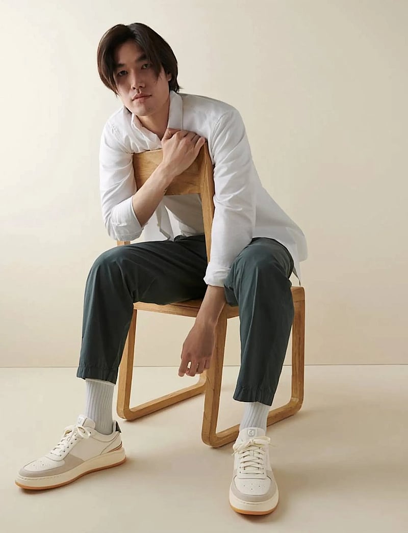 Cole Haan - GRANDPRO CROSSOVER SNEAKER - låga sneakers - ivory/gum/black - 0