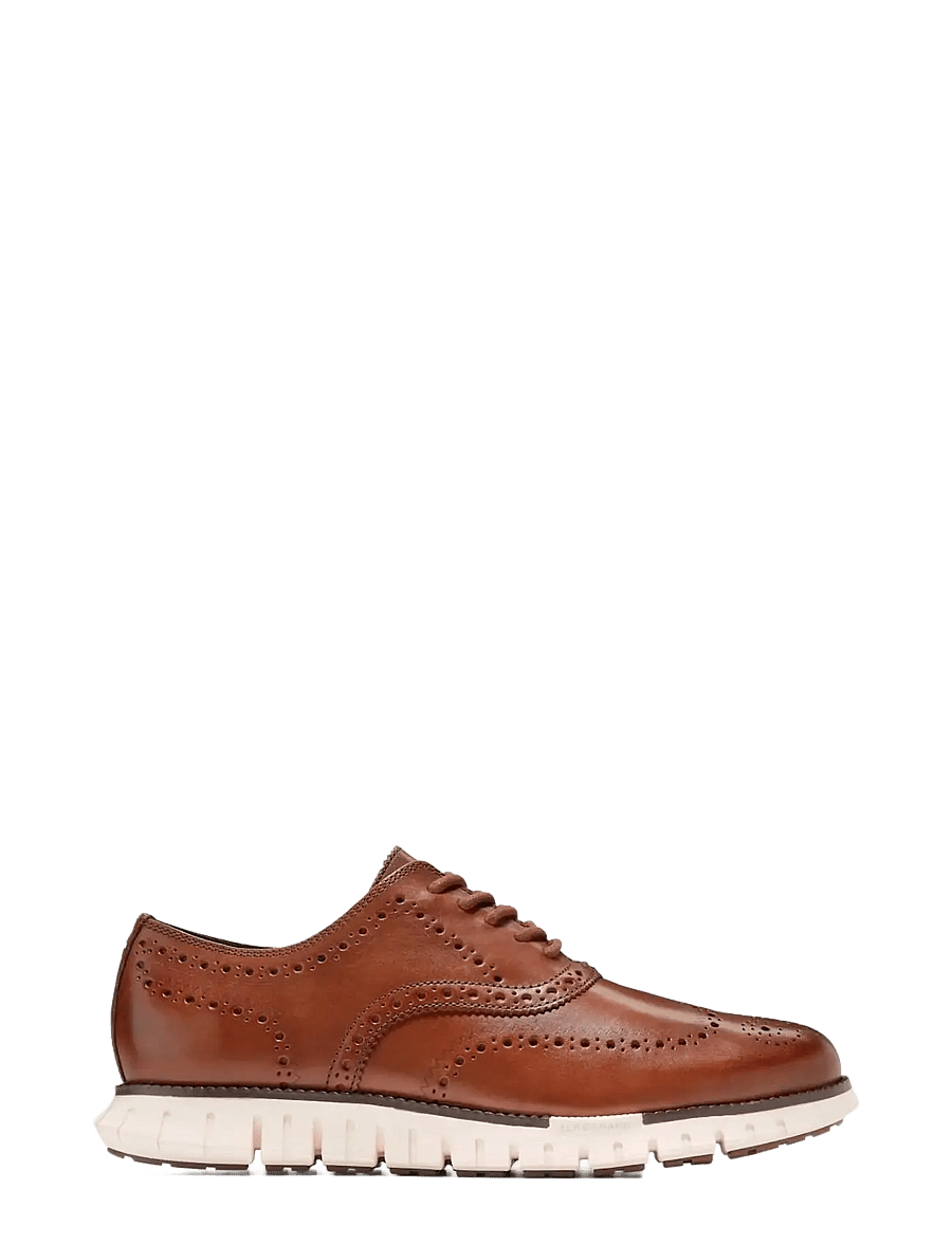 Cole Haan - ZEROGRAND REMASTERED WINGTIP OXFORD - brogues - ch british tan/ivory - 1