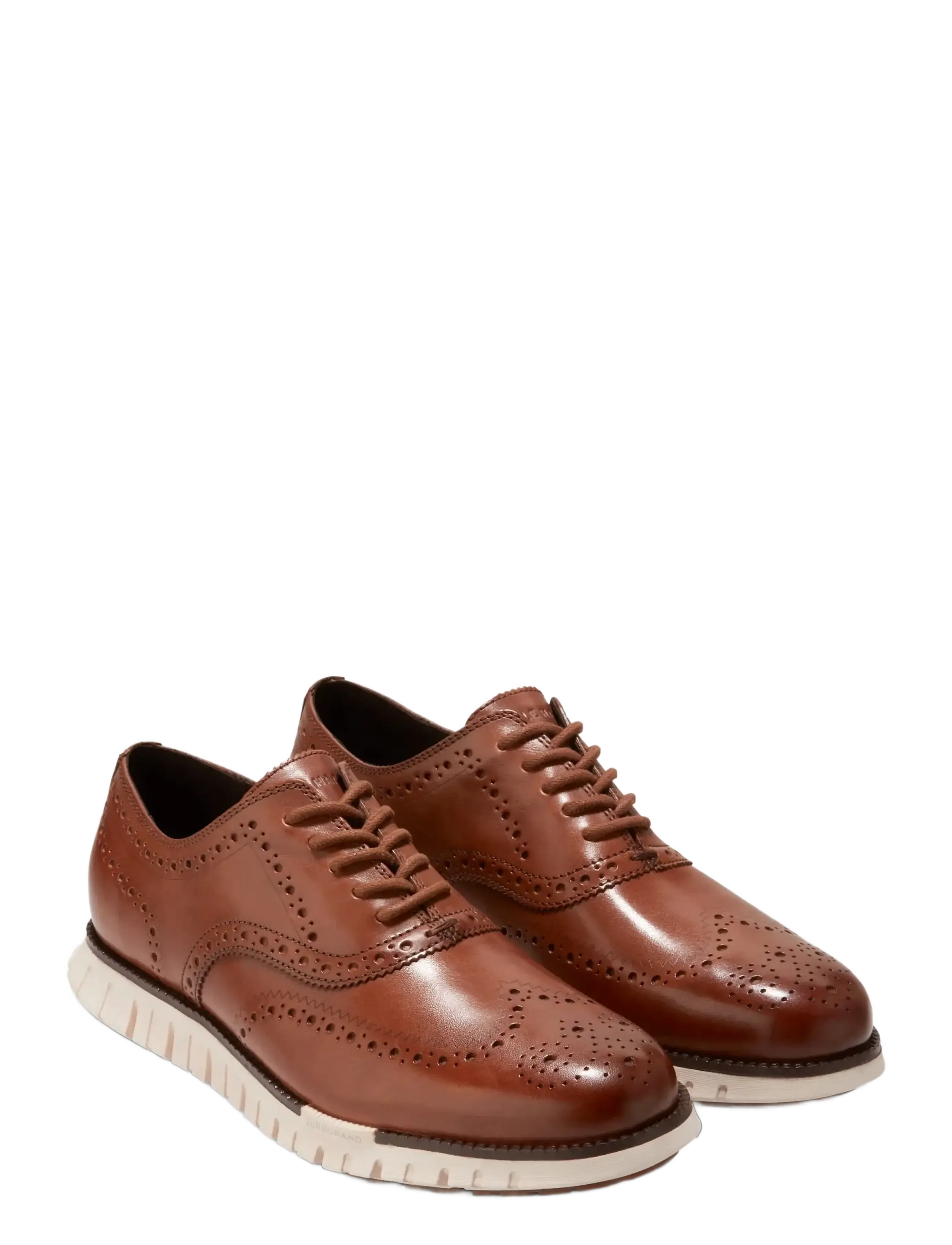 Cole Haan - ZEROGRAND REMASTERED WINGTIP OXFORD - brogues - ch british tan/ivory - 2