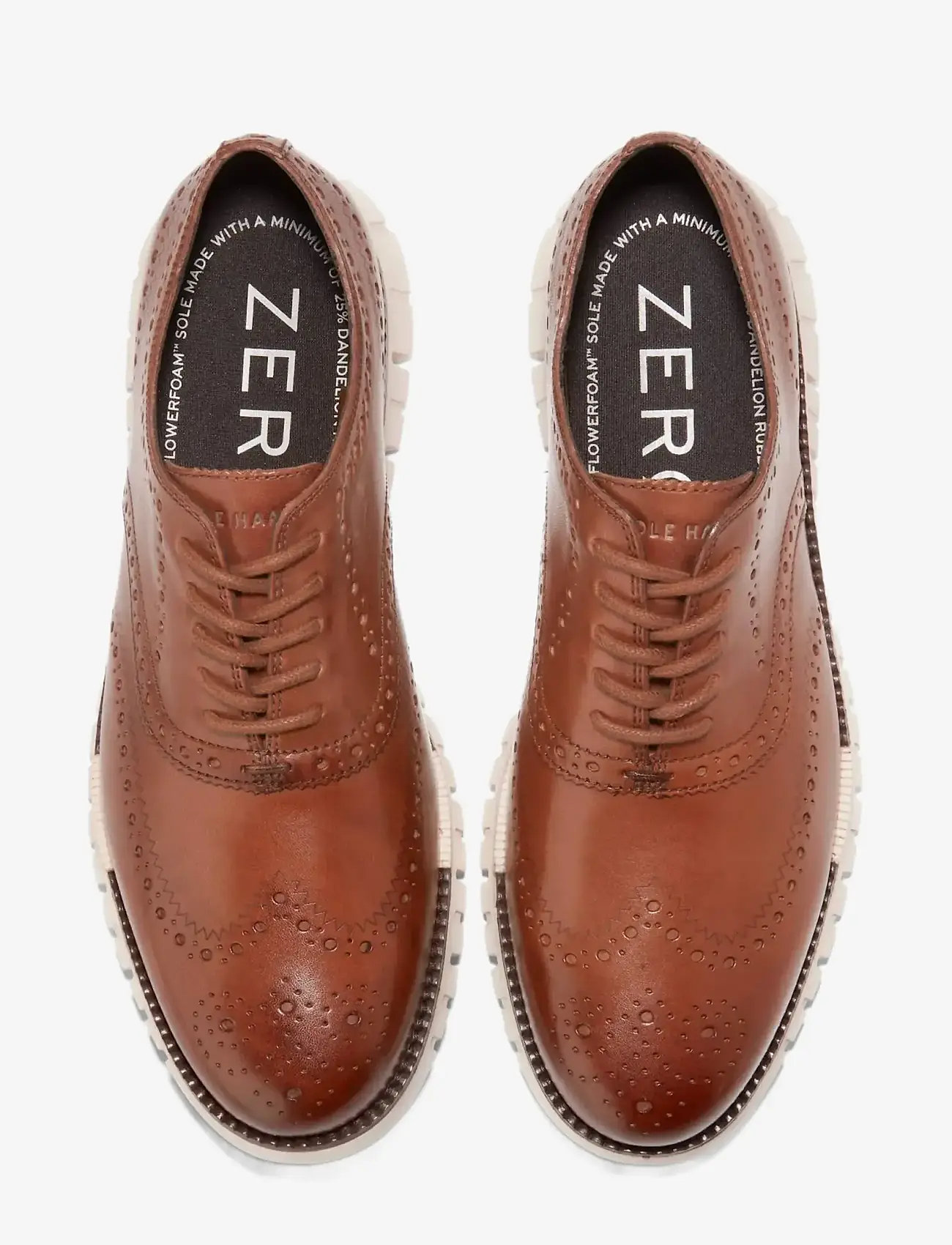 Cole Haan - ZEROGRAND REMASTERED WINGTIP OXFORD - brogues - ch british tan/ivory - 4