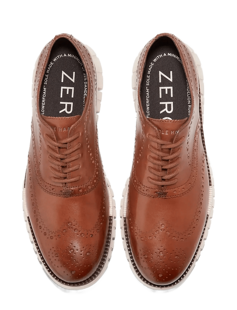 Cole Haan - ZEROGRAND REMASTERED WINGTIP OXFORD - brogues - ch british tan/ivory - 4