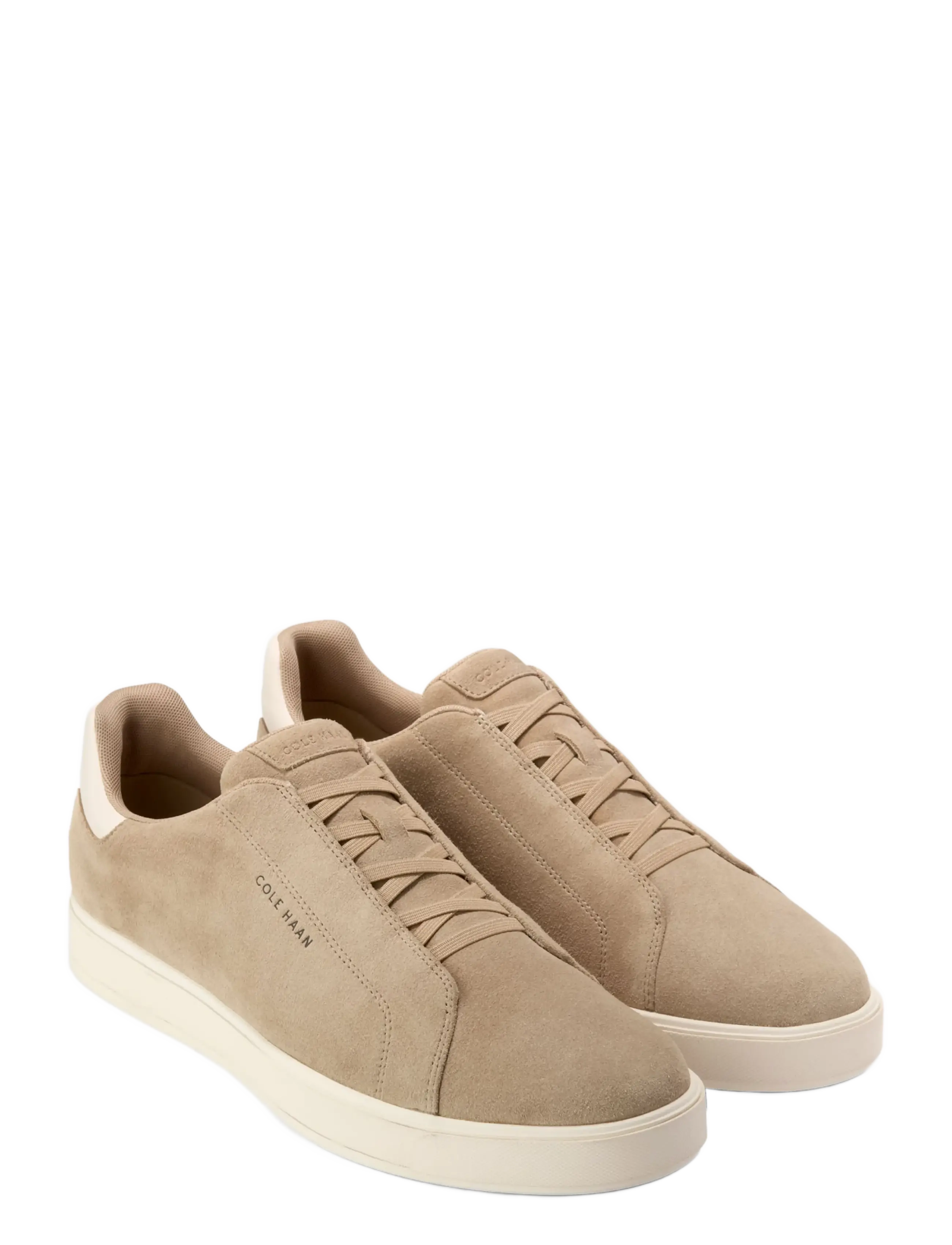 Cole Haan - GRANDPRO LUXE SLIP-ON SNEAKERS - birch beige suede / ivory - 1