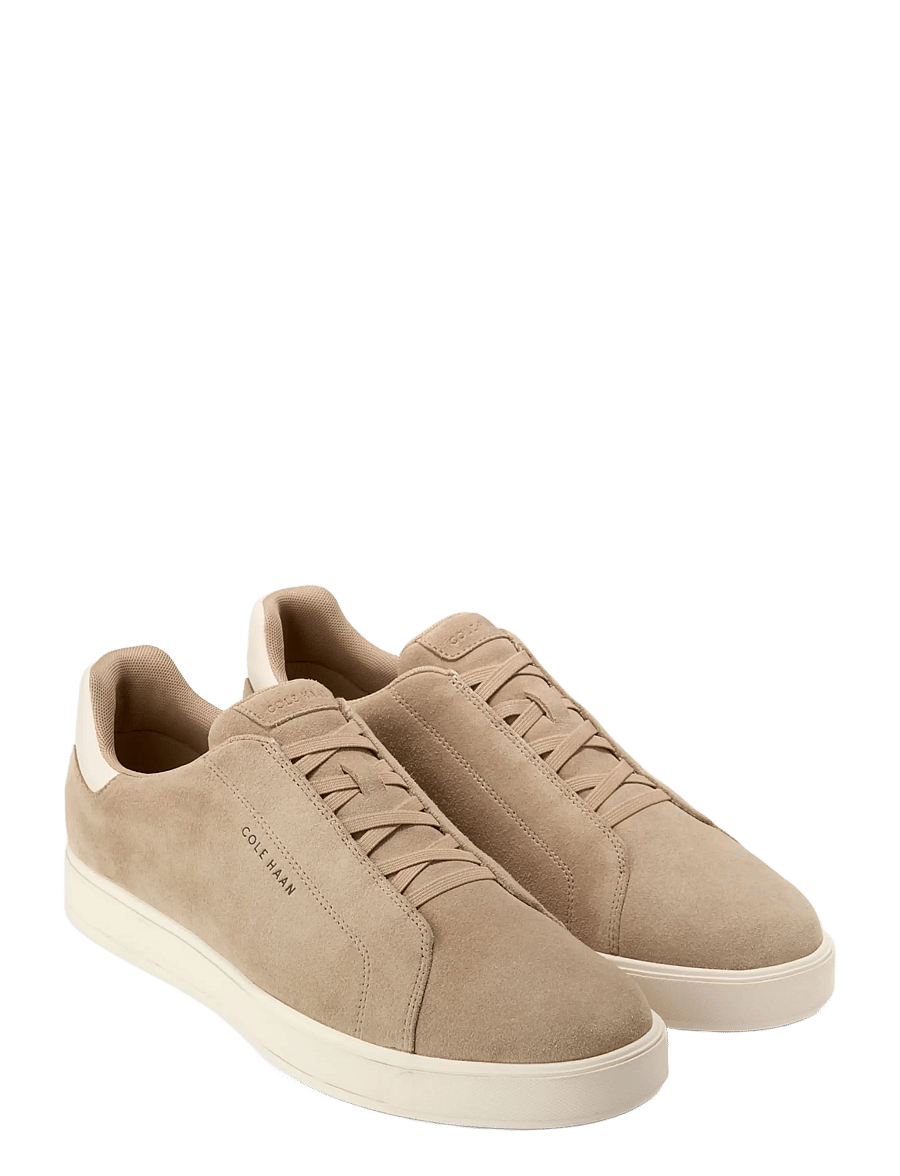 Cole Haan - GRANDPRO LUXE SLIP-ON SNEAKERS - birch beige suede / ivory - 1