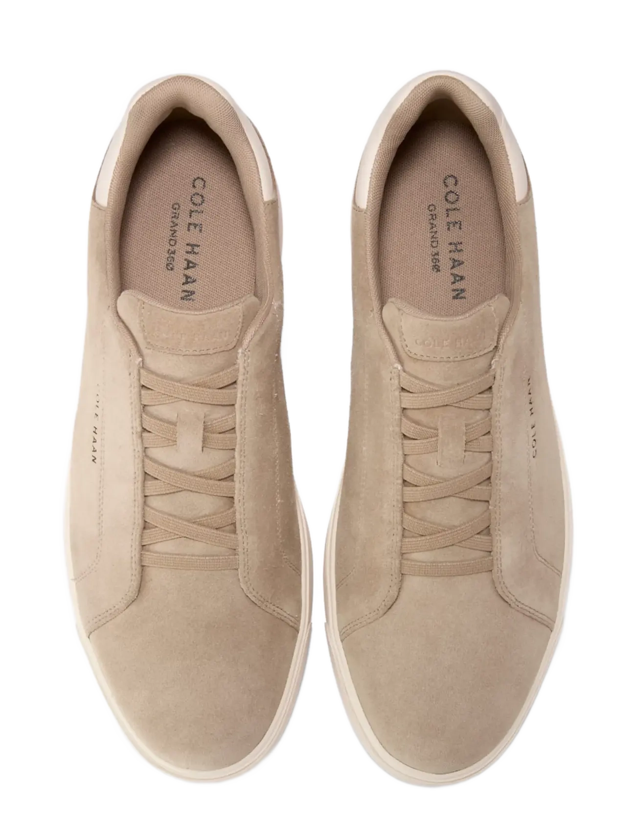 Cole Haan - GRANDPRO LUXE SLIP-ON SNEAKERS - birch beige suede / ivory - 2