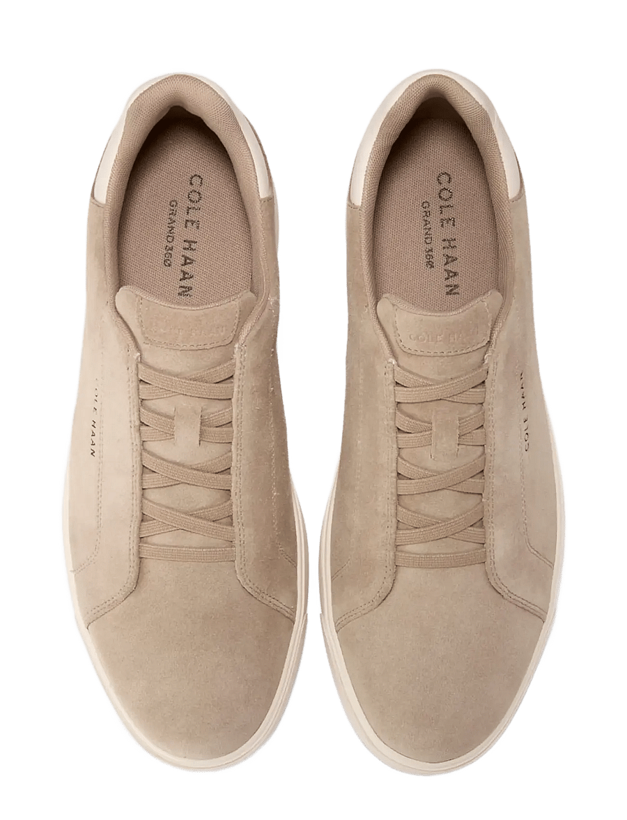 Cole Haan - GRANDPRO LUXE SLIP-ON SNEAKERS - birch beige suede / ivory - 2