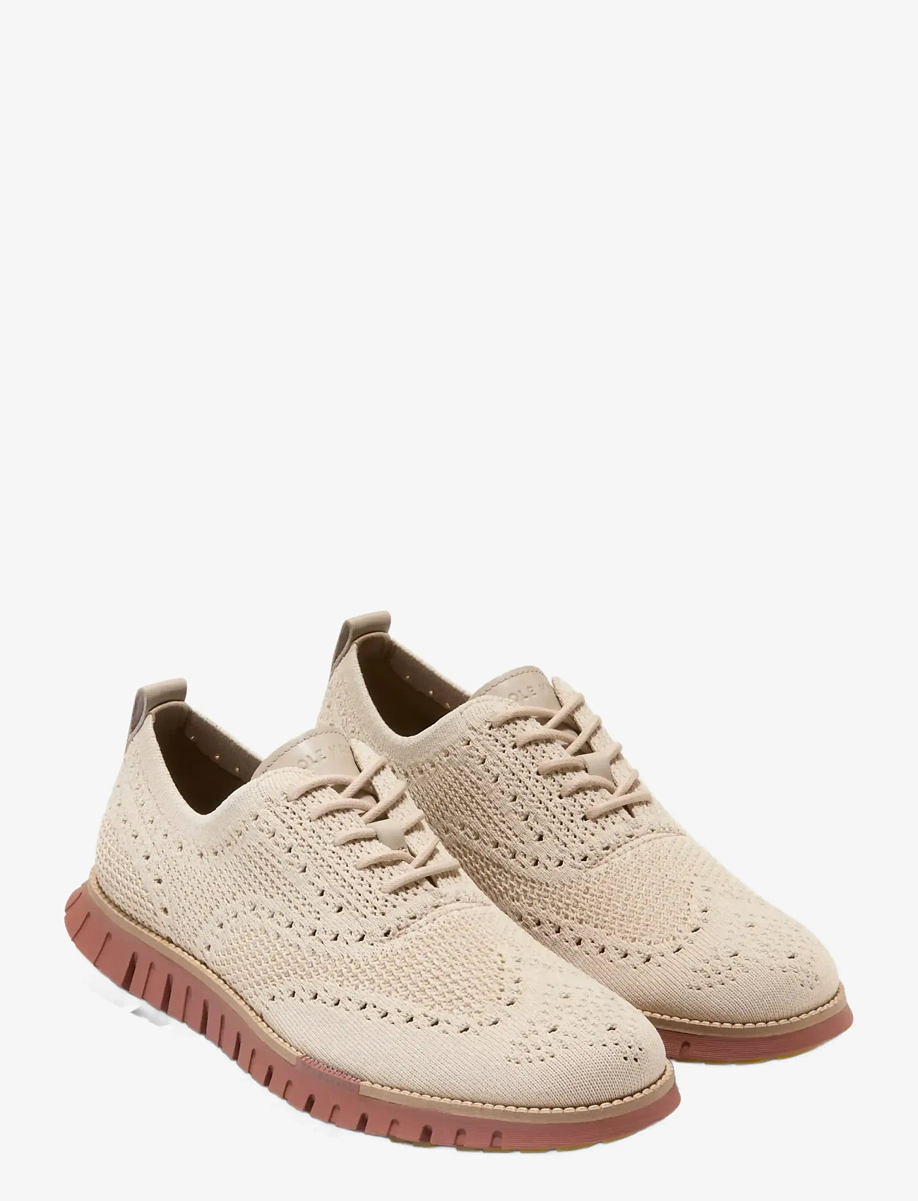 Cole Haan - ZEROGRAND REMASTERED STITCHLITE WINGTIP - lágir strigaskór - oxford tan / angora / ch dk sequoia - 1