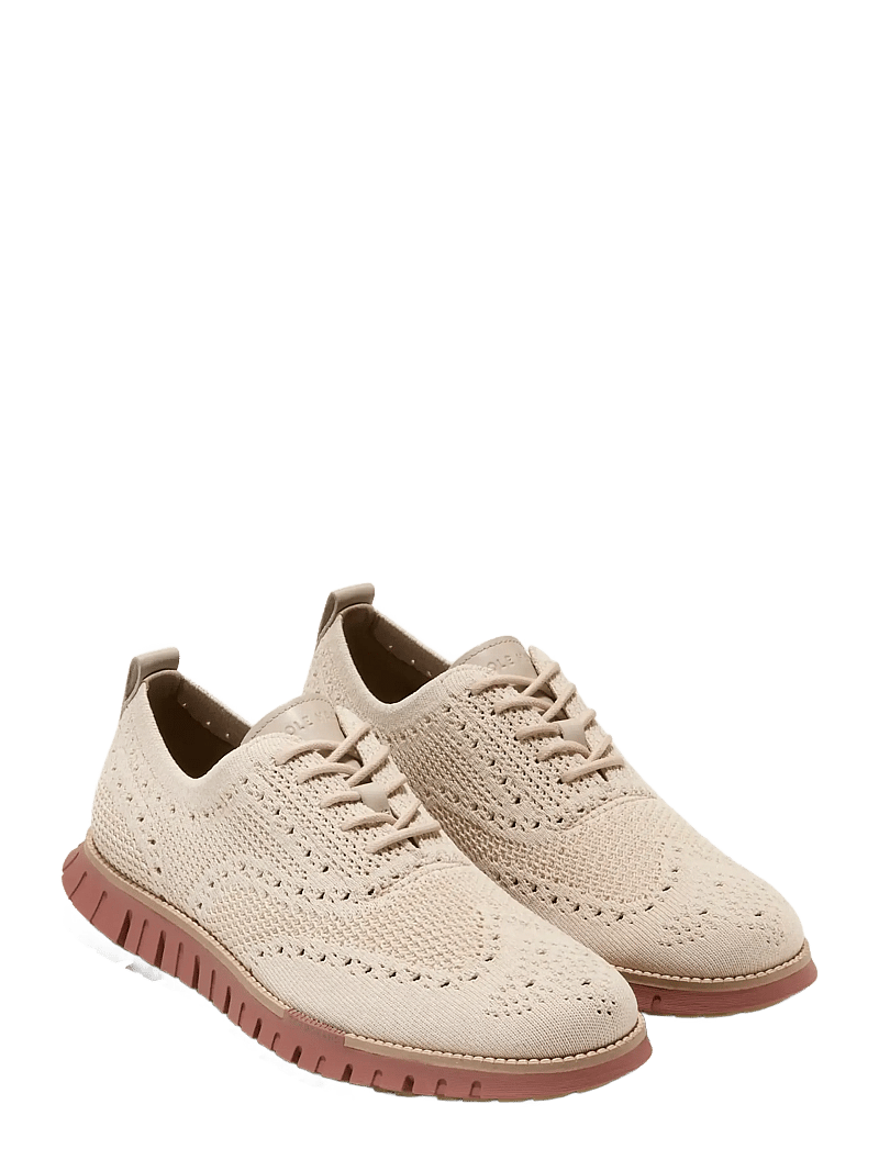 Cole Haan - ZEROGRAND REMASTERED STITCHLITE WINGTIP - lágir strigaskór - oxford tan / angora / ch dk sequoia - 1