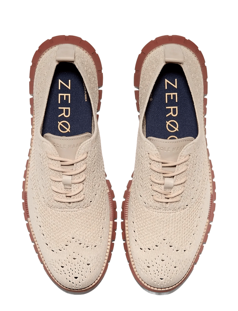 Cole Haan - ZEROGRAND REMASTERED STITCHLITE WINGTIP - lágir strigaskór - oxford tan / angora / ch dk sequoia - 4