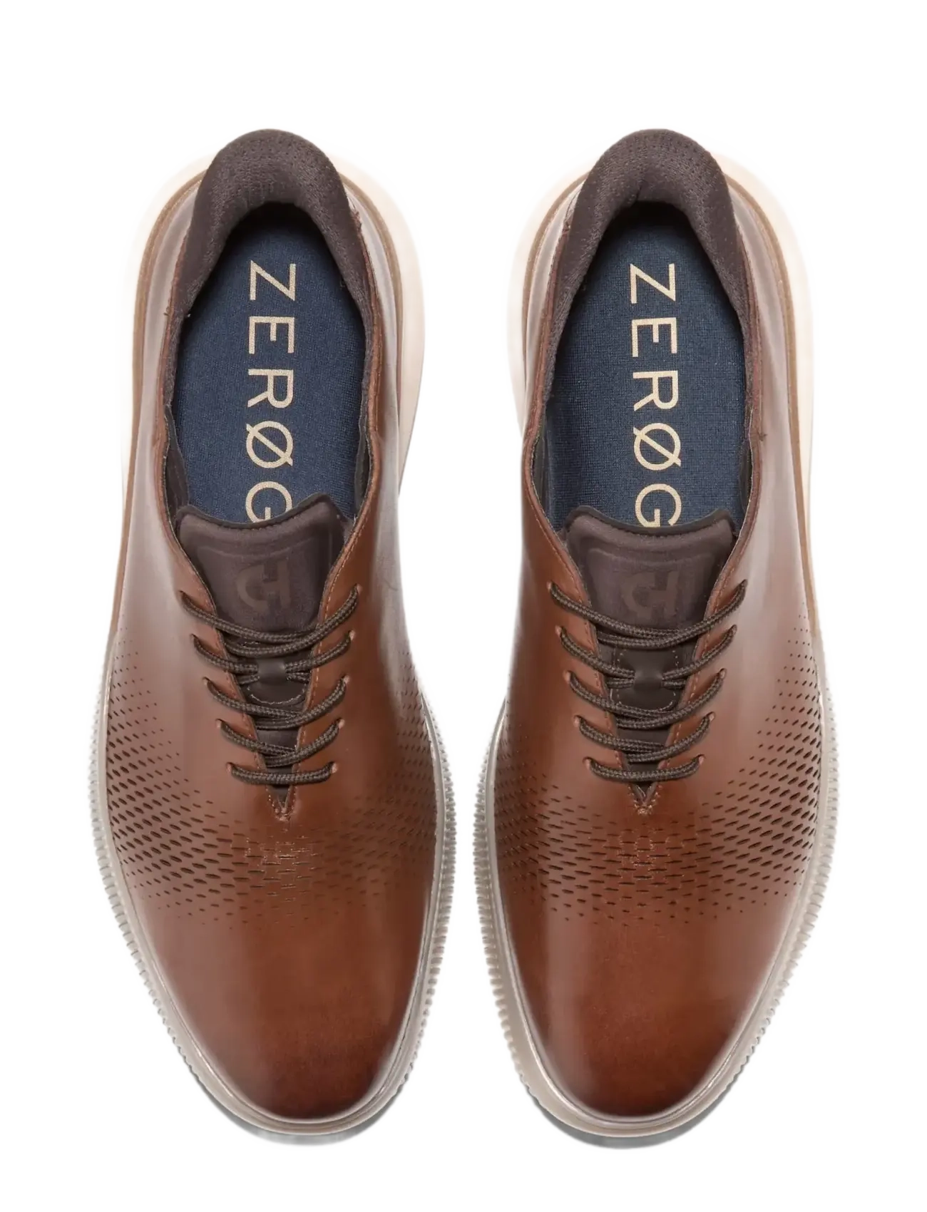Cole Haan - 6.ZEROGRAND LASER QUICK-ON OXFORDS - veterschoenen - ch woodbury / ch dk chocolate / angora - 3