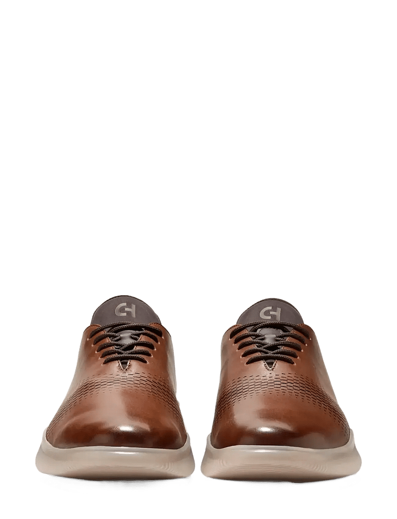 Cole Haan - 6.ZEROGRAND LASER QUICK-ON OXFORDS - oxford sko - ch woodbury / ch dk chocolate / angora - 5