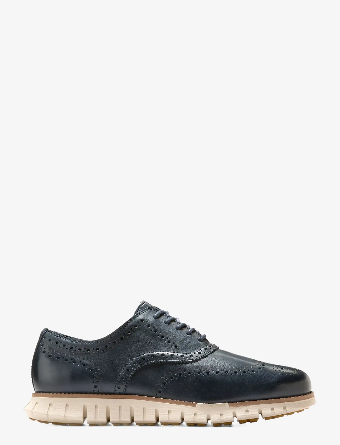 Cole Haan - ZEROGRAND REMASTERED WINGTIP OXFORD - brogue-kingad - navy blazer / natural / angora - 0