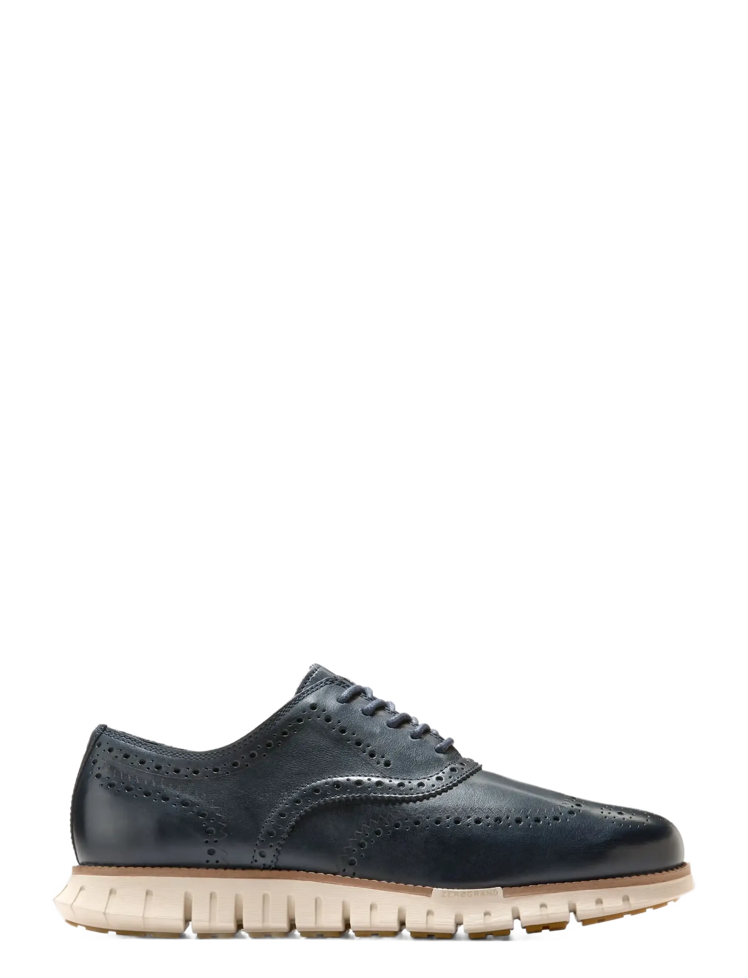Cole Haan ZEROGRAND REMASTERED WINGTIP OXFORD - Formelle sko - NAVY BLAZER / NATURAL / ANGORA / navy