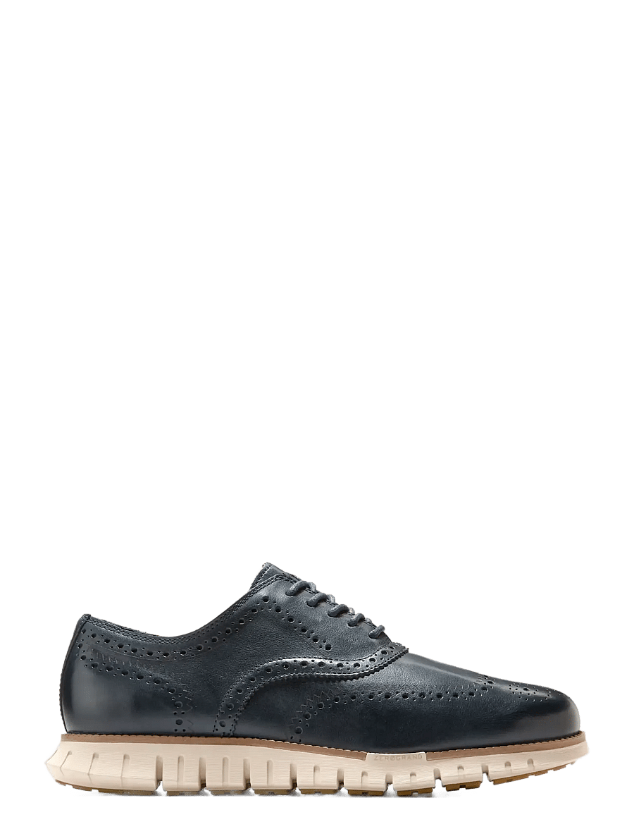 Cole Haan - ZEROGRAND REMASTERED WINGTIP OXFORD - brogues - navy blazer / natural / angora - 0