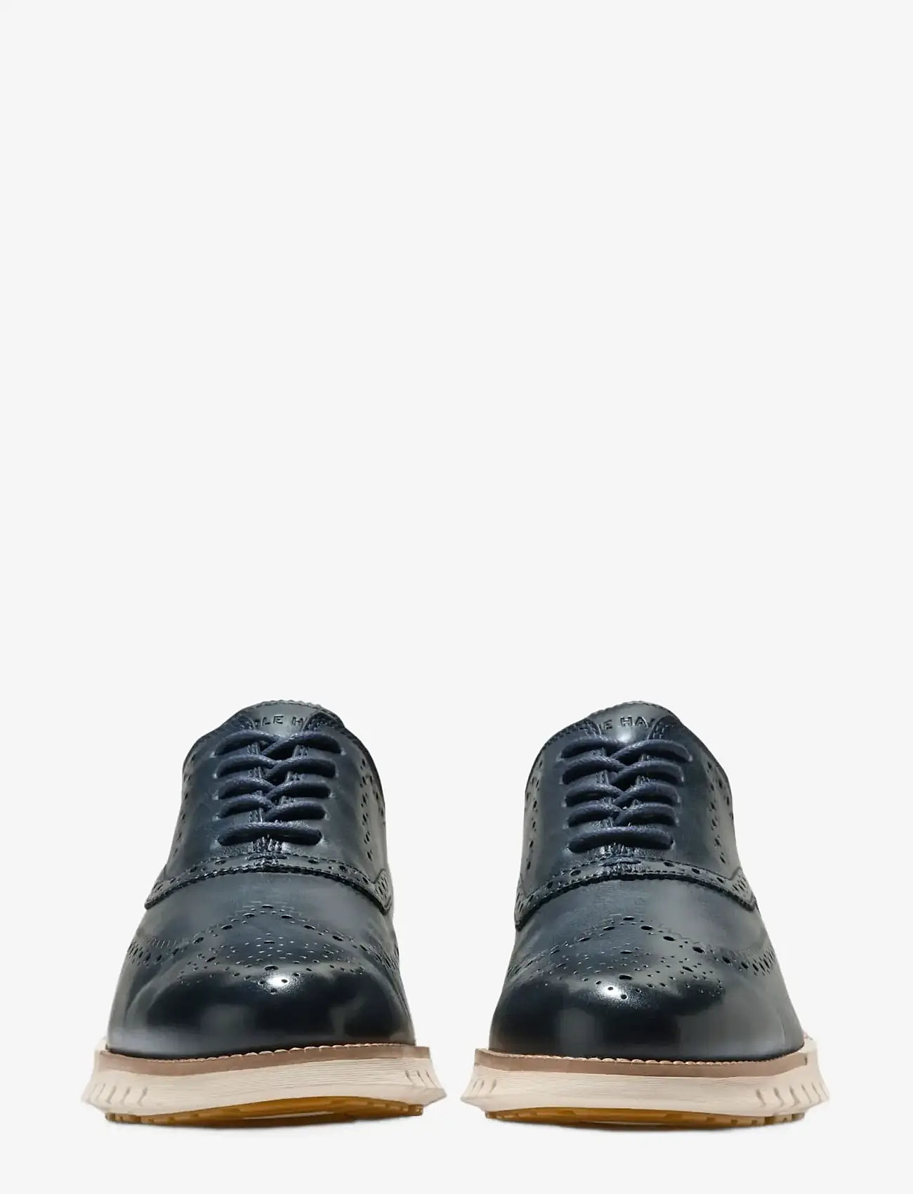 Cole Haan - ZEROGRAND REMASTERED WINGTIP OXFORD - brogue-kingad - navy blazer / natural / angora - 2