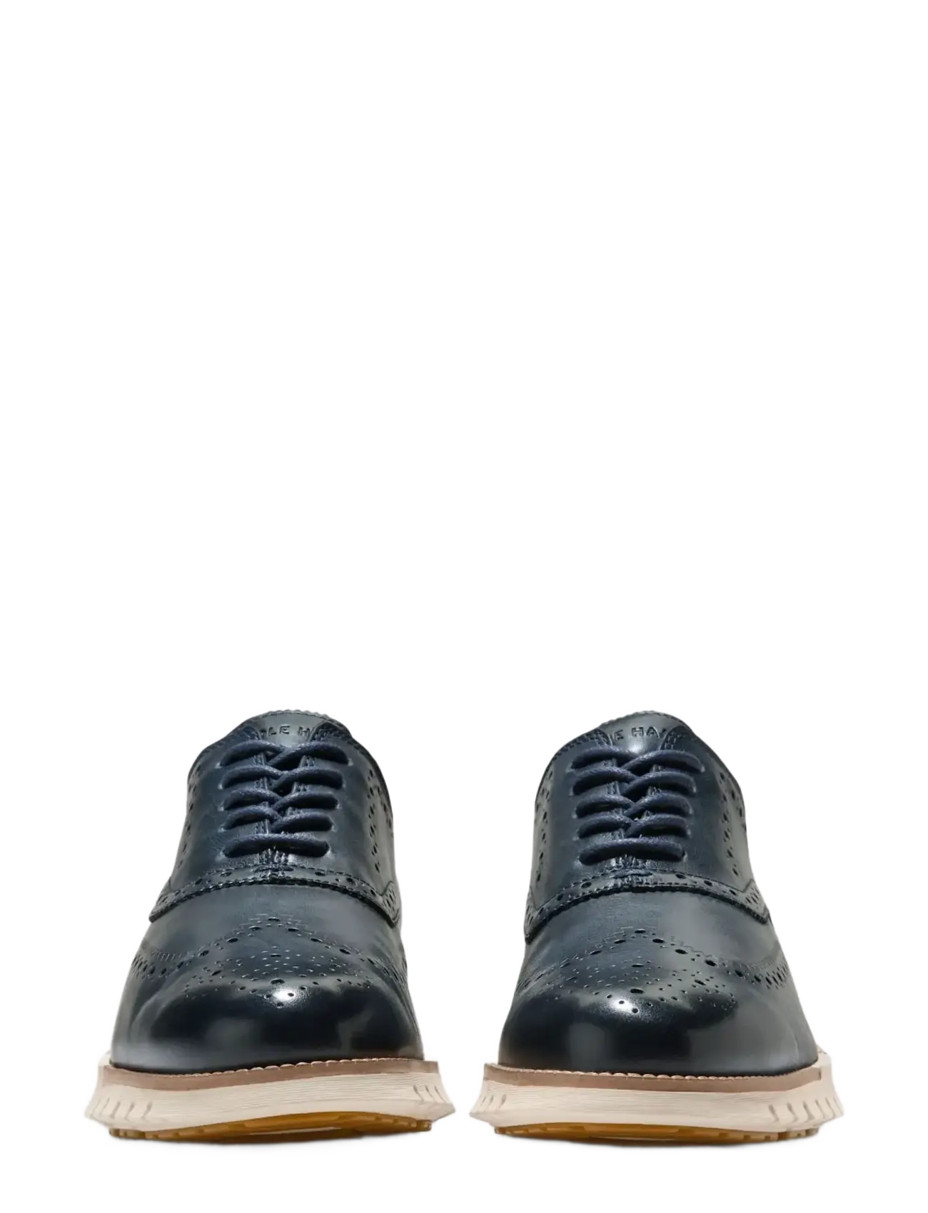 Cole Haan - ZEROGRAND REMASTERED WINGTIP OXFORD - brogues - navy blazer / natural / angora - 2