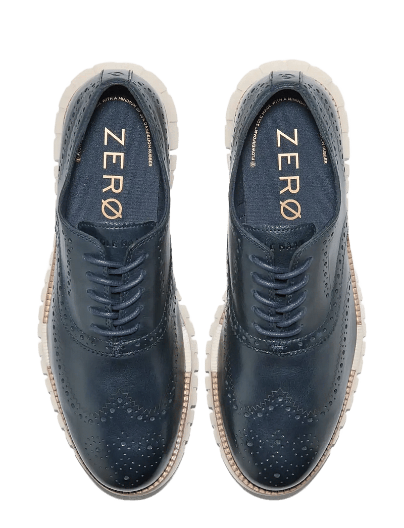 Cole Haan - ZEROGRAND REMASTERED WINGTIP OXFORD - brogue-kingad - navy blazer / natural / angora - 3