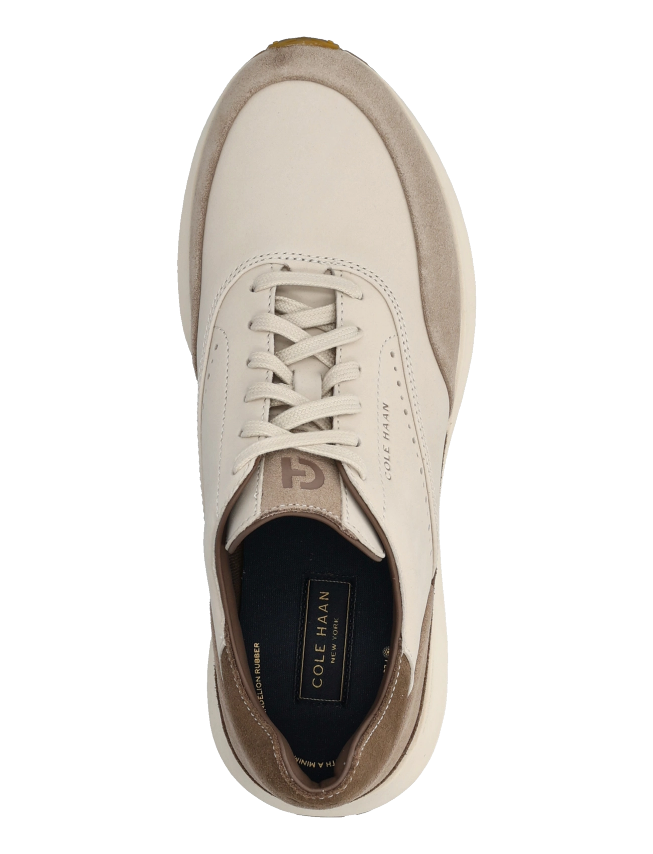 Cole Haan - GRANDPRO LUXE MILE SNEAKERS - låga sneakers - pumice stone nubuck / irish coffee / ivory - 3