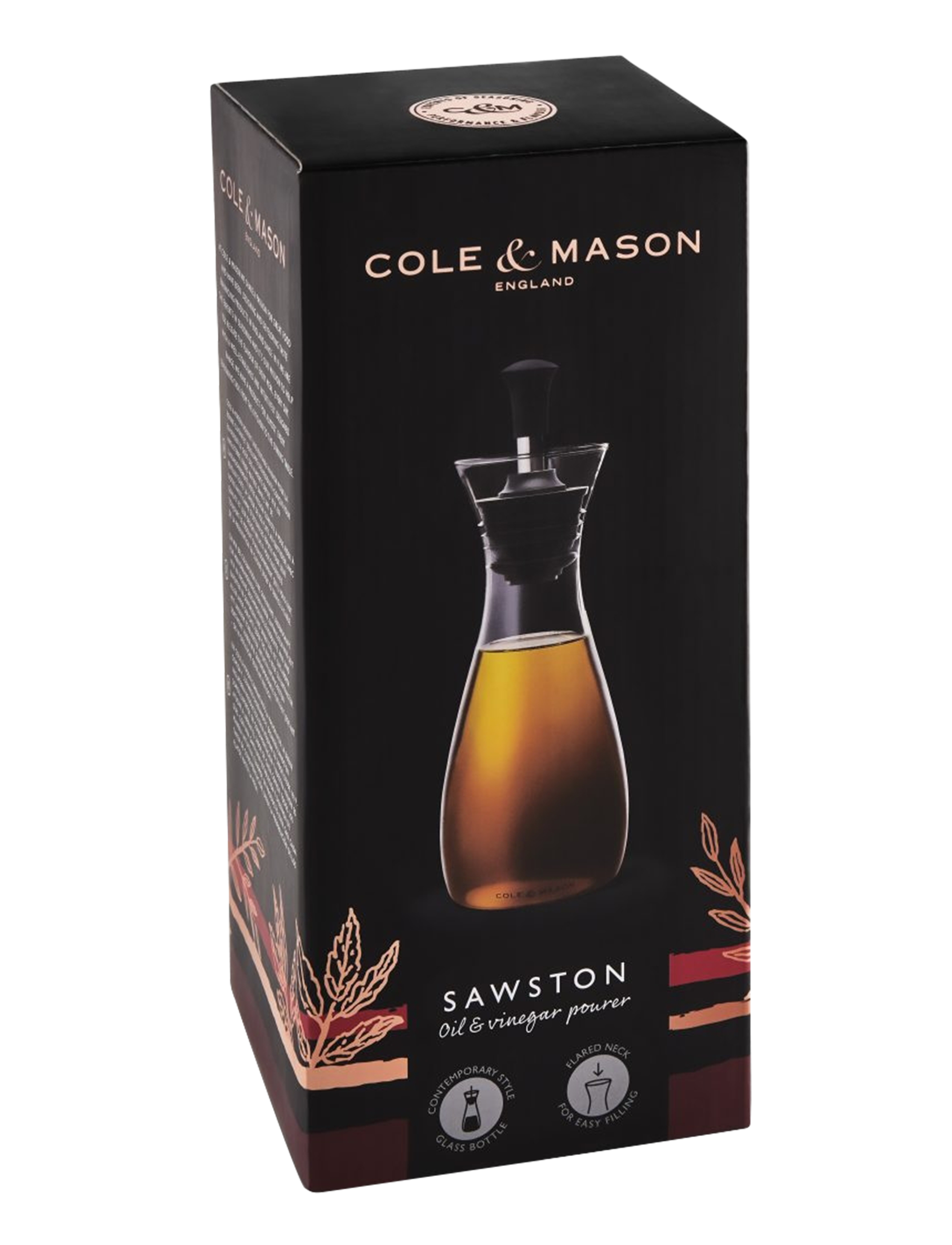 Cole & Mason - Oil and Vinegar Classic Pour Bottle GS - clear - 2