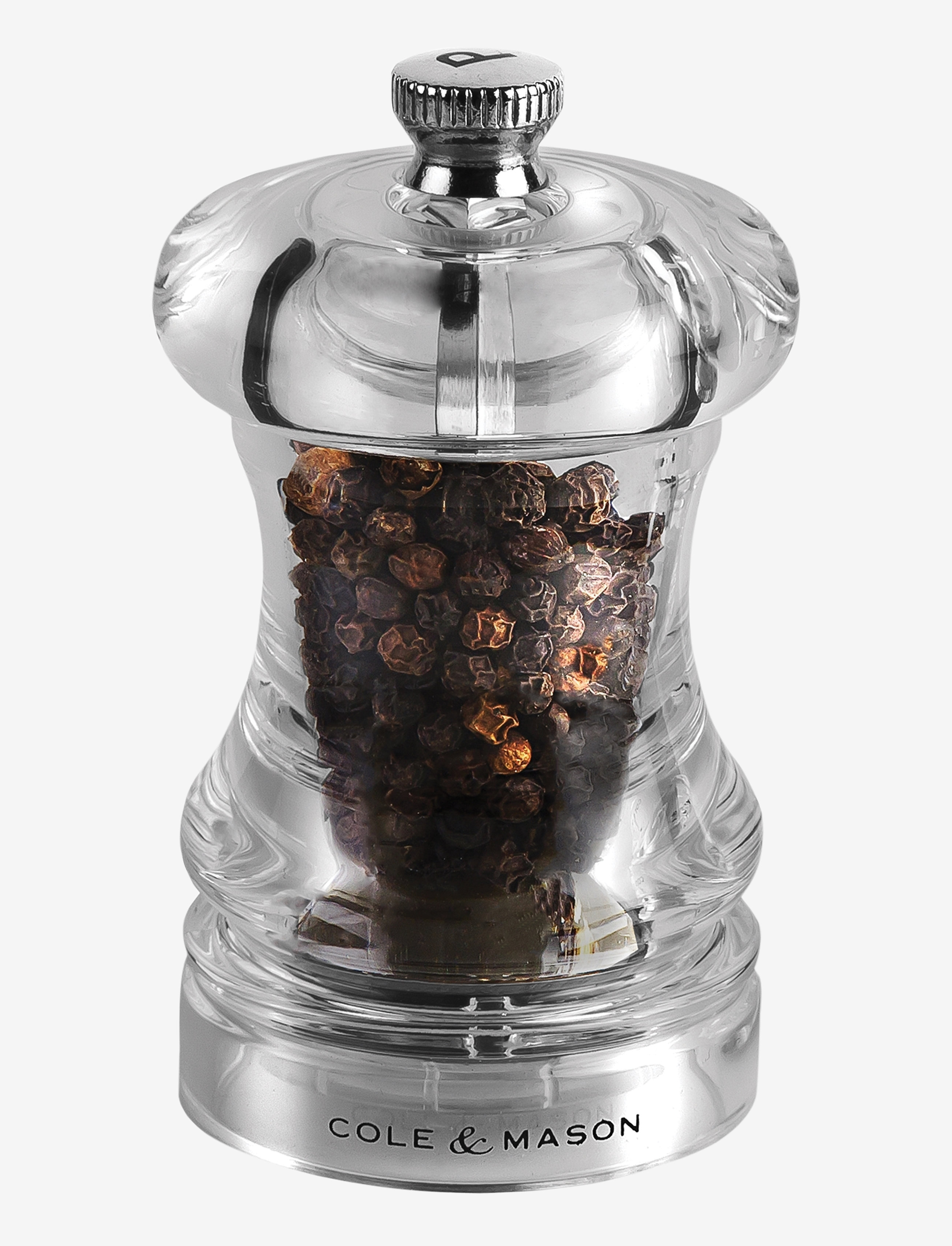 COLE & MASON Precision Capstan 125 Acrylic Pepper Mill CLEAR - H:8.6CM - Unisex